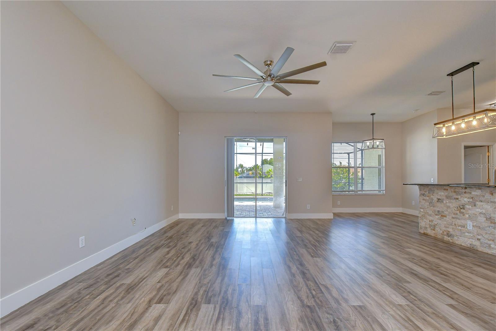 Seamless flow between the main living spaces.