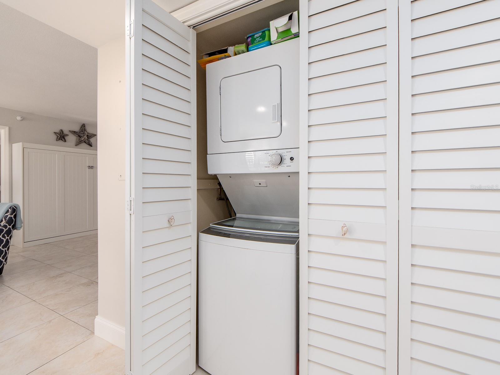 Washer and dryer in the condo