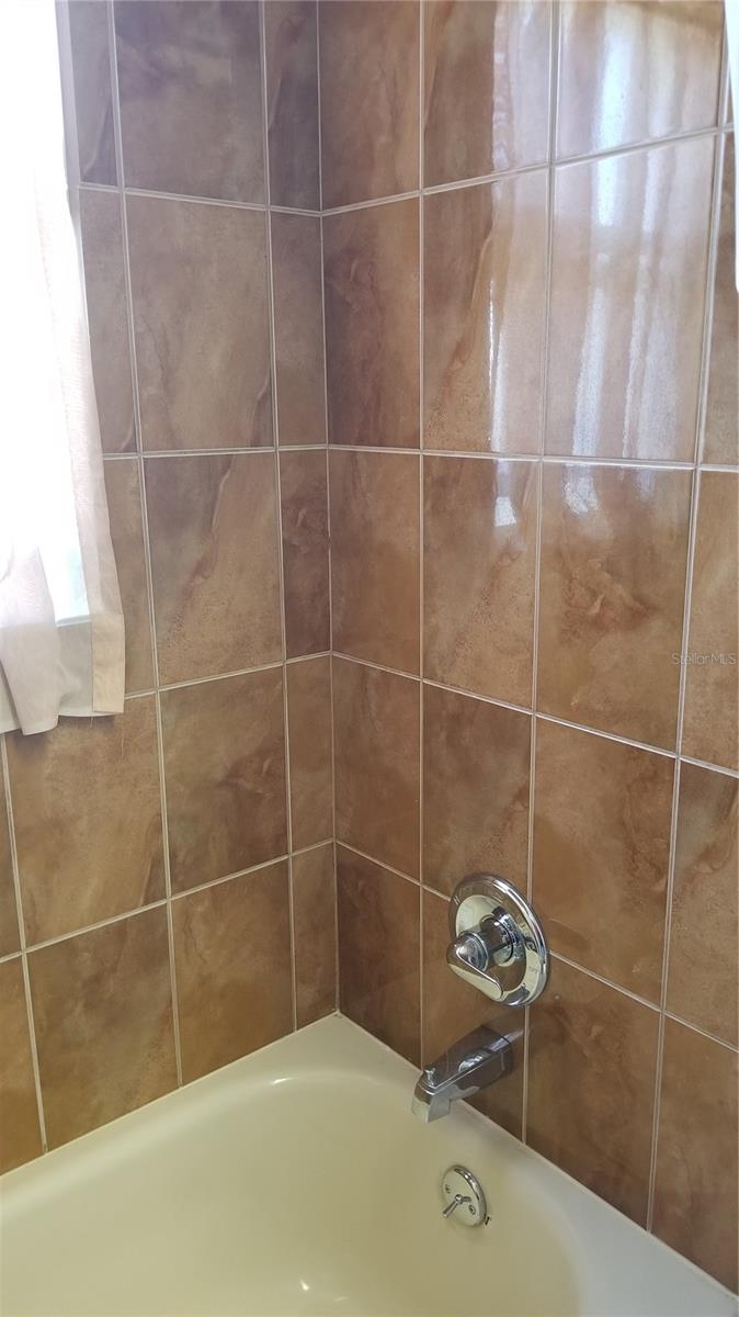 Guest bathroom tub