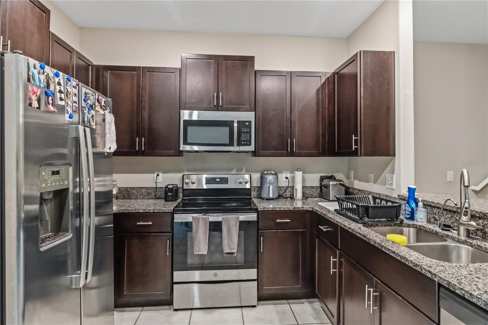 Kitchen with ample cabinet space