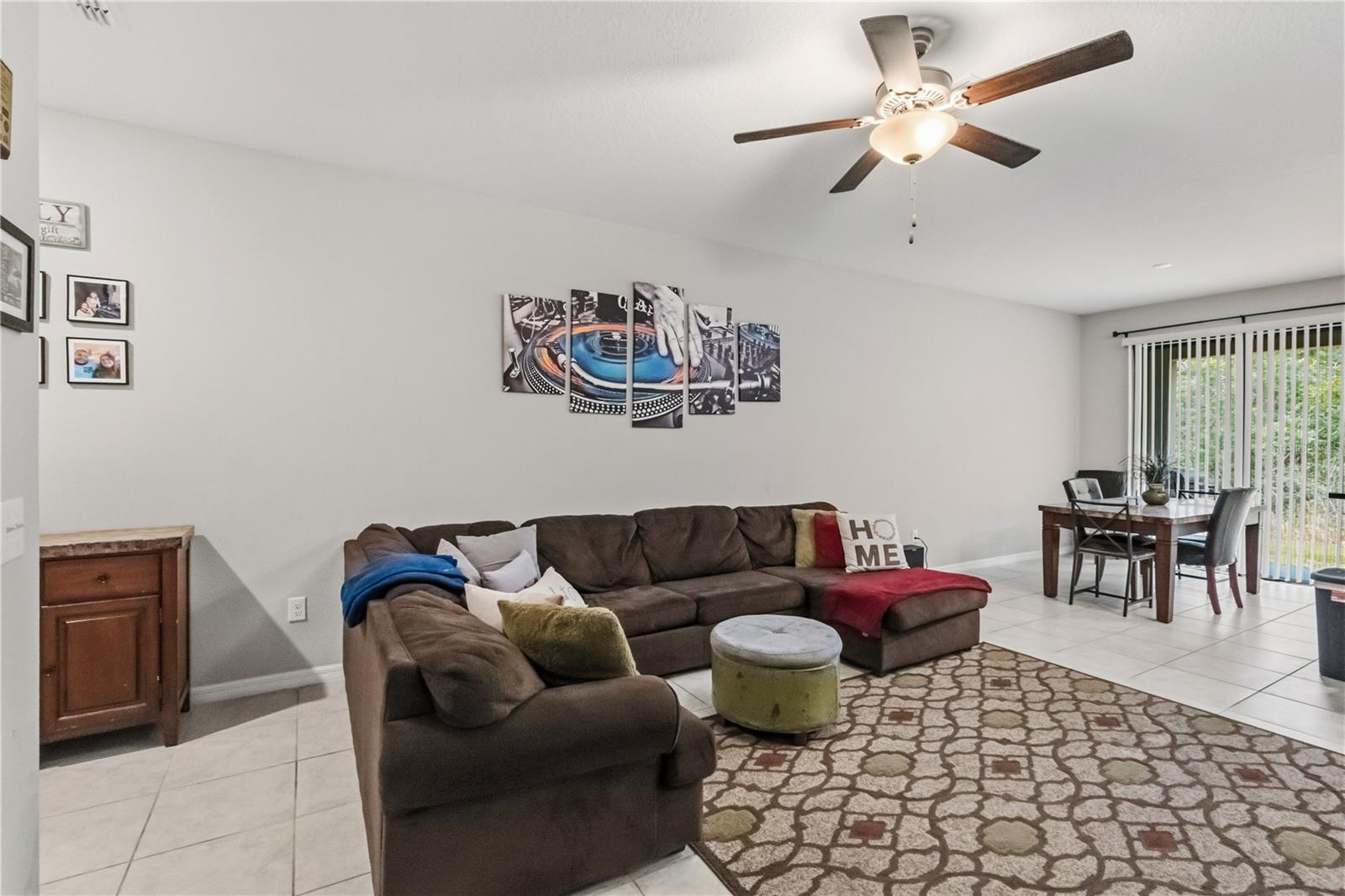 Living and dining space