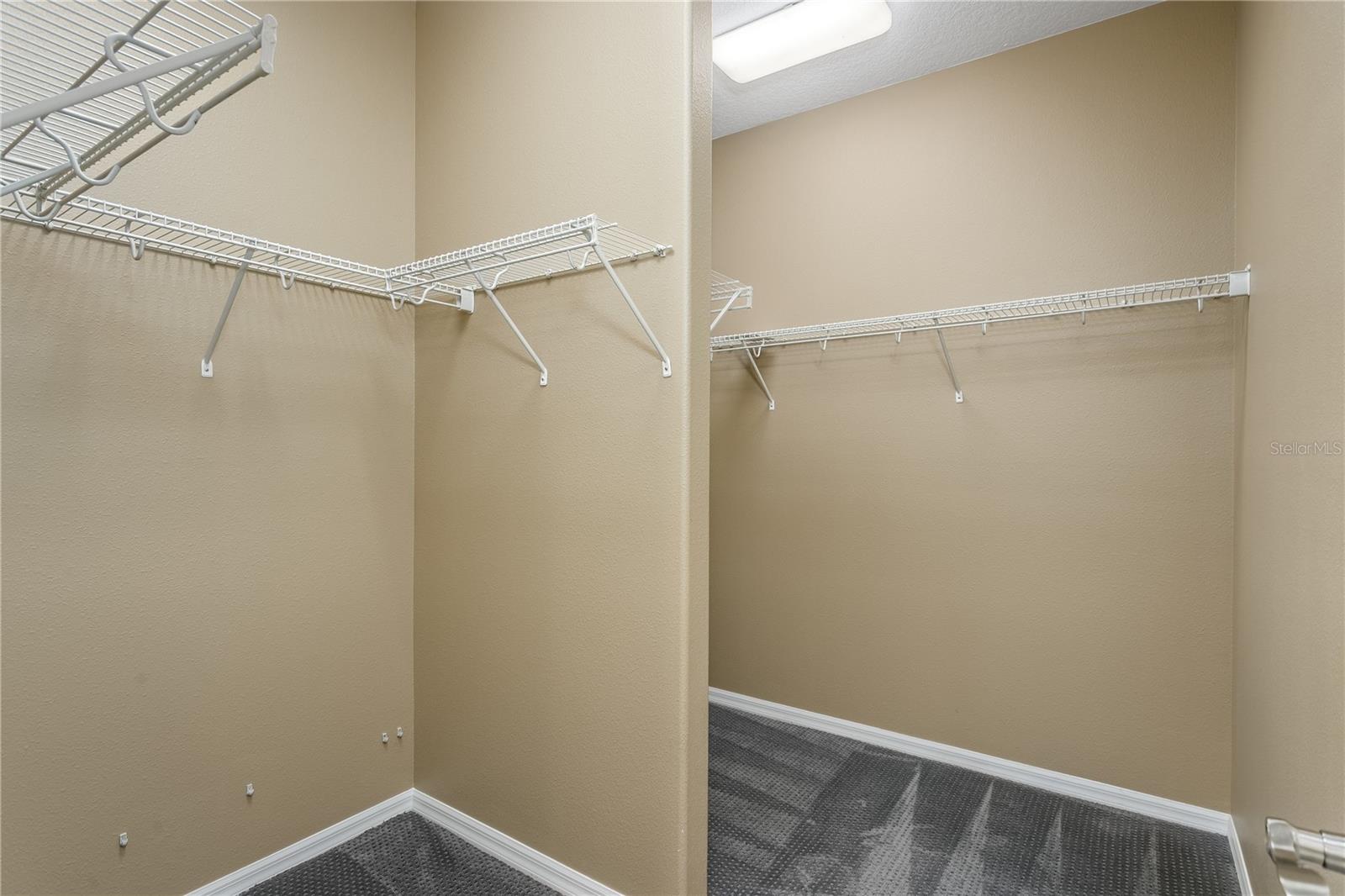 Master walk-in closet