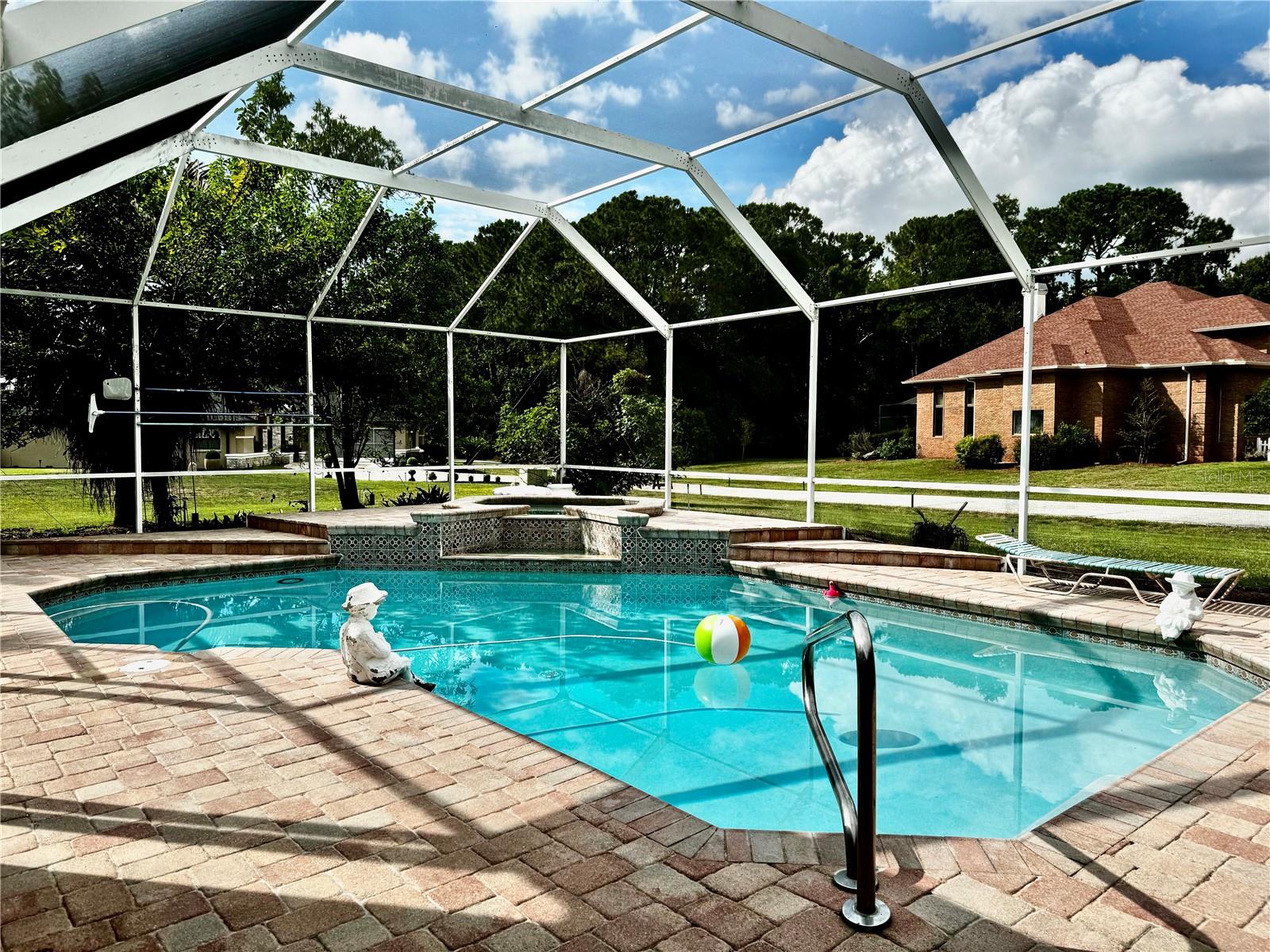 Pool w/ in ground Jacuzzi