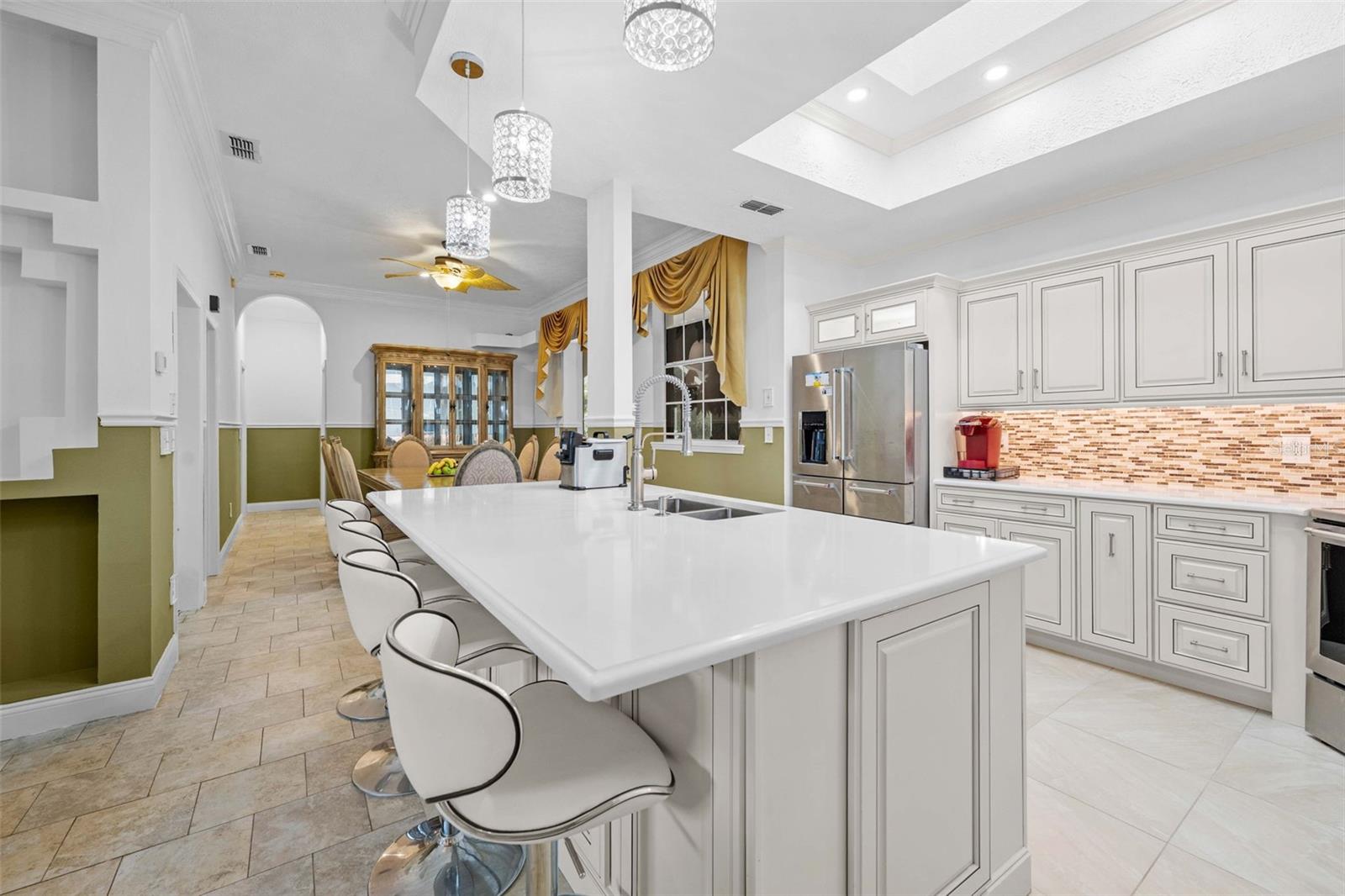 Ambient lighting chef kitchen