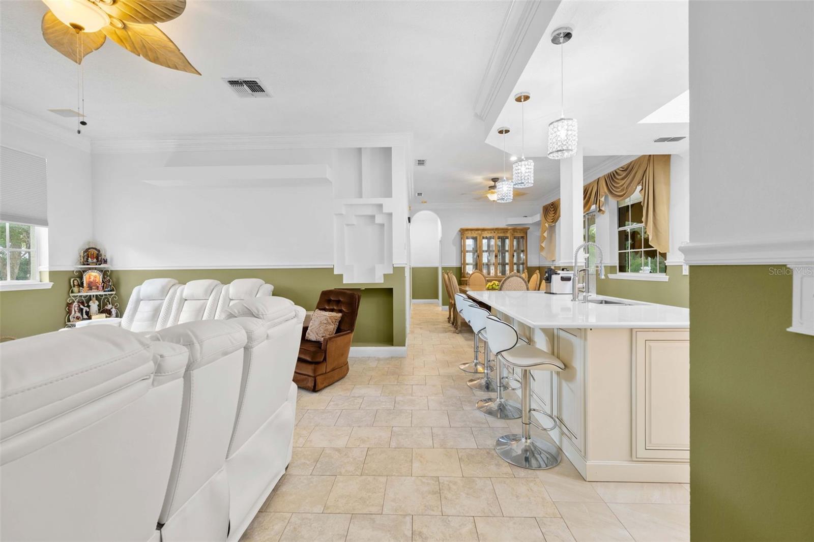 beautiful tile floors throughout
