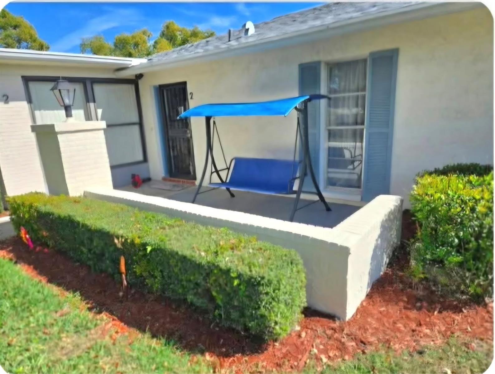Patio with swing