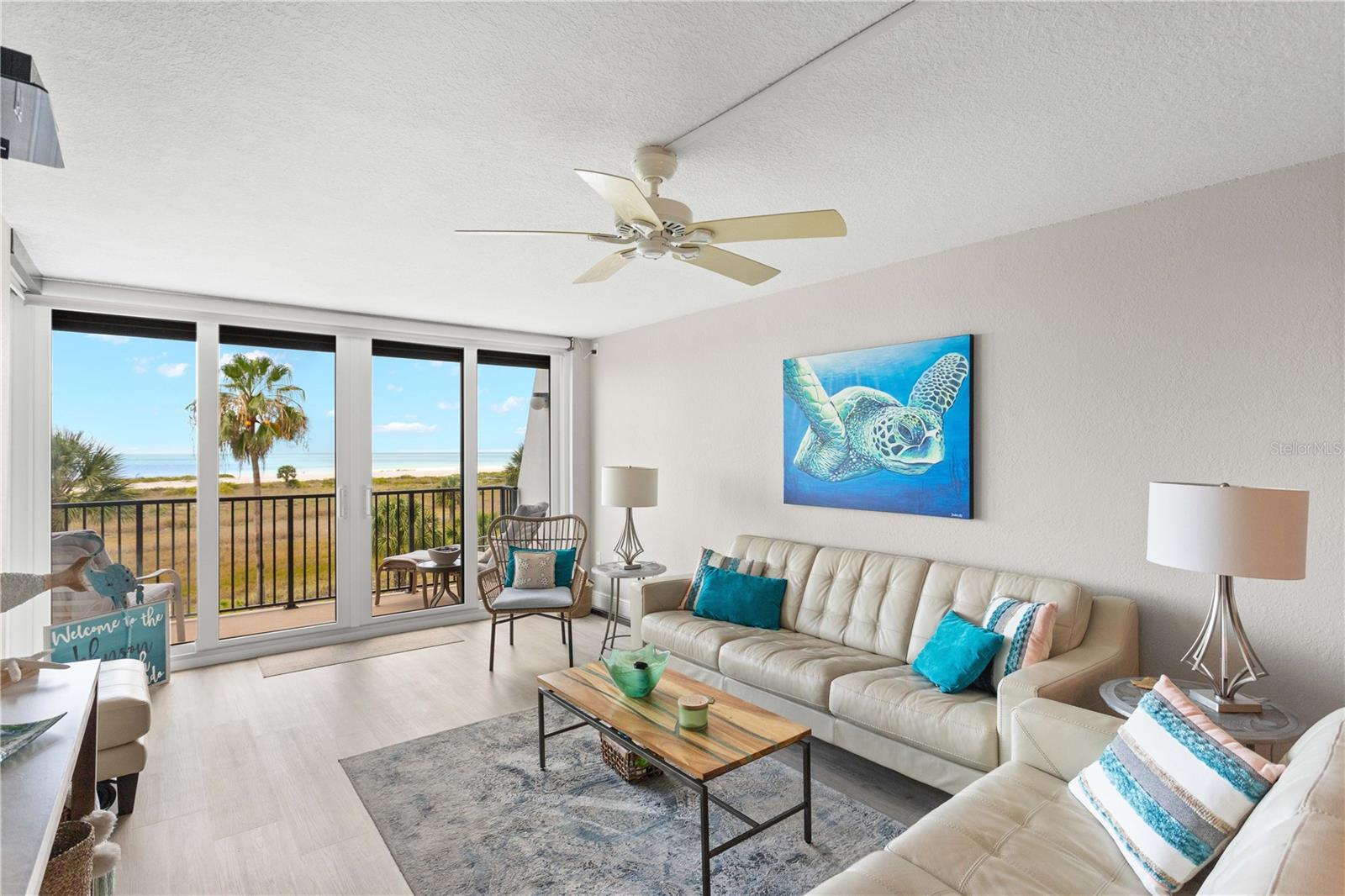 Living Room Gulf View leads to Private Balcony Retreat