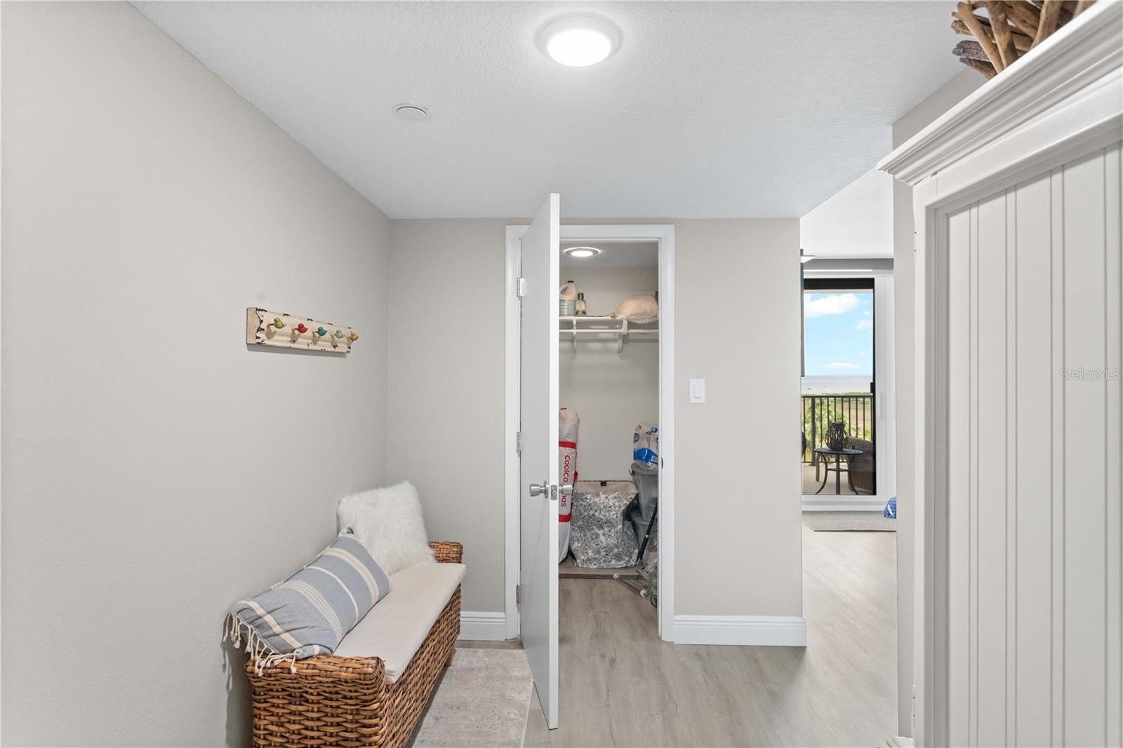 Primary Bedroom Vanity Area w/Large Storage Closet