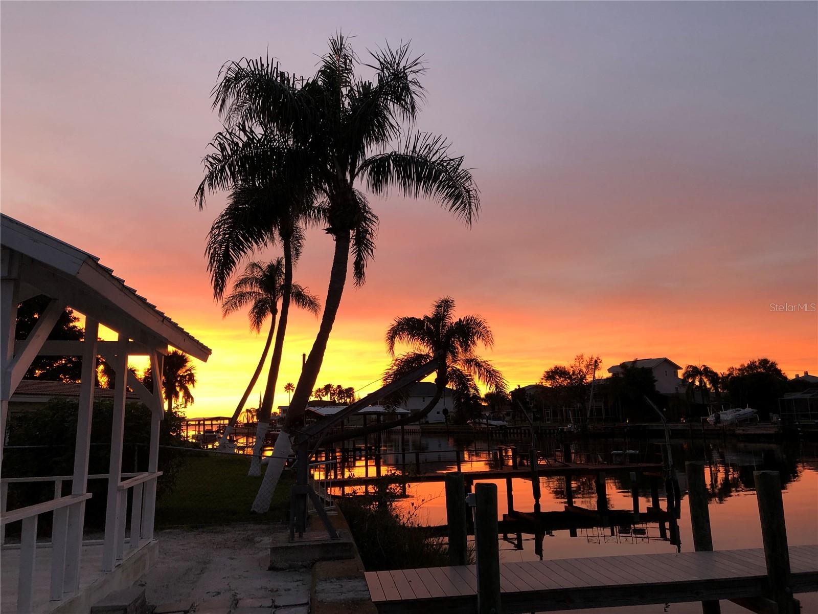Gorgeous sunset from the doc!