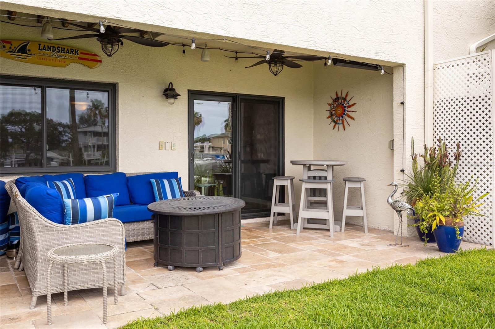 Alternate view of ground floor patio.