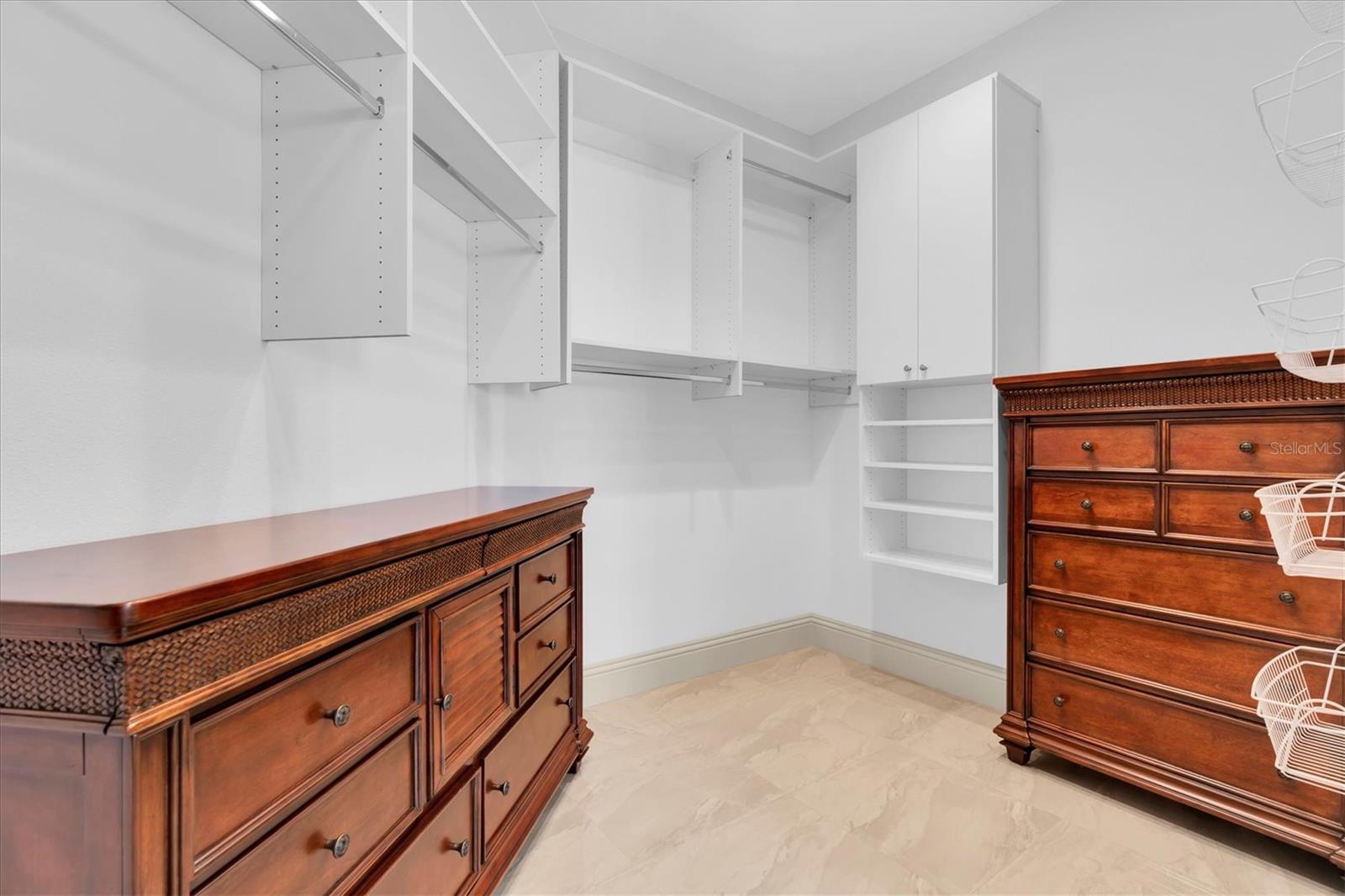 Primary walk in closet