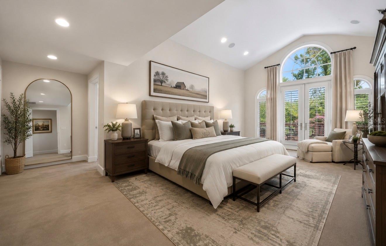 Primary bedroom Virtually staged