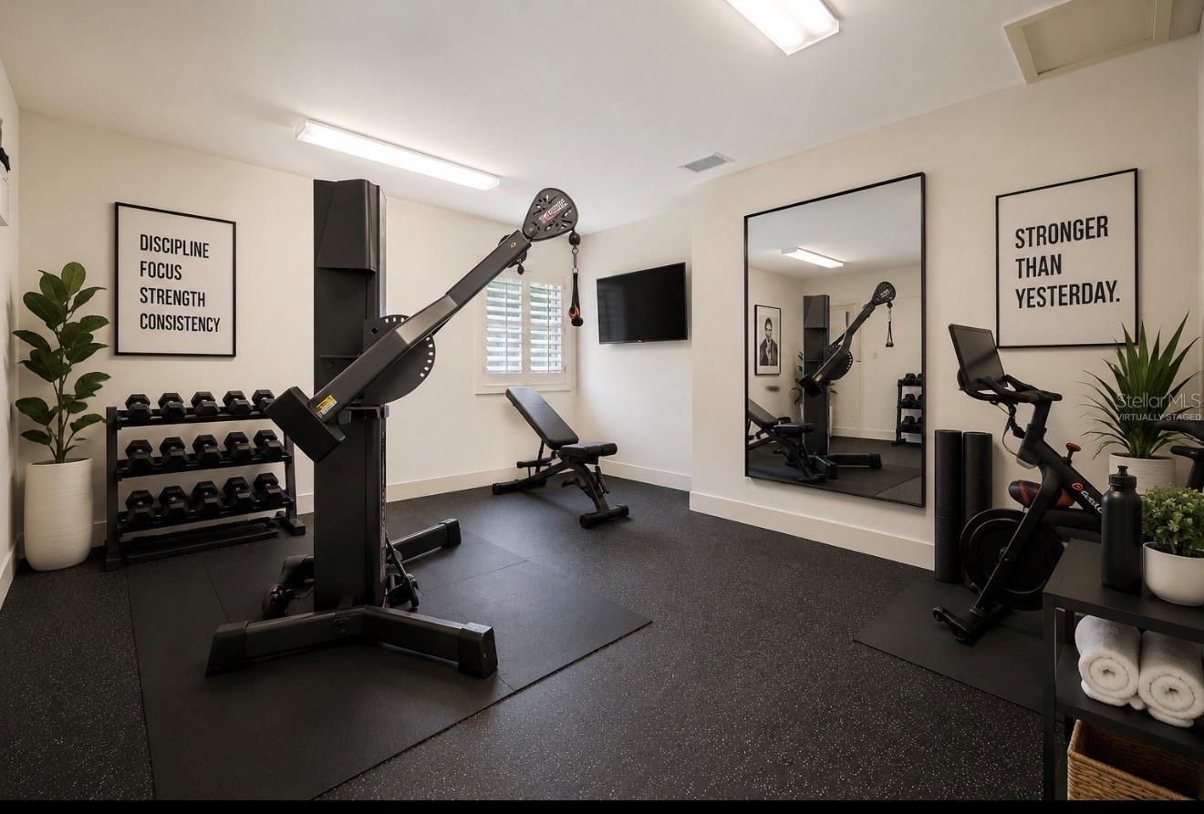 Home Gym/Virtually Staged