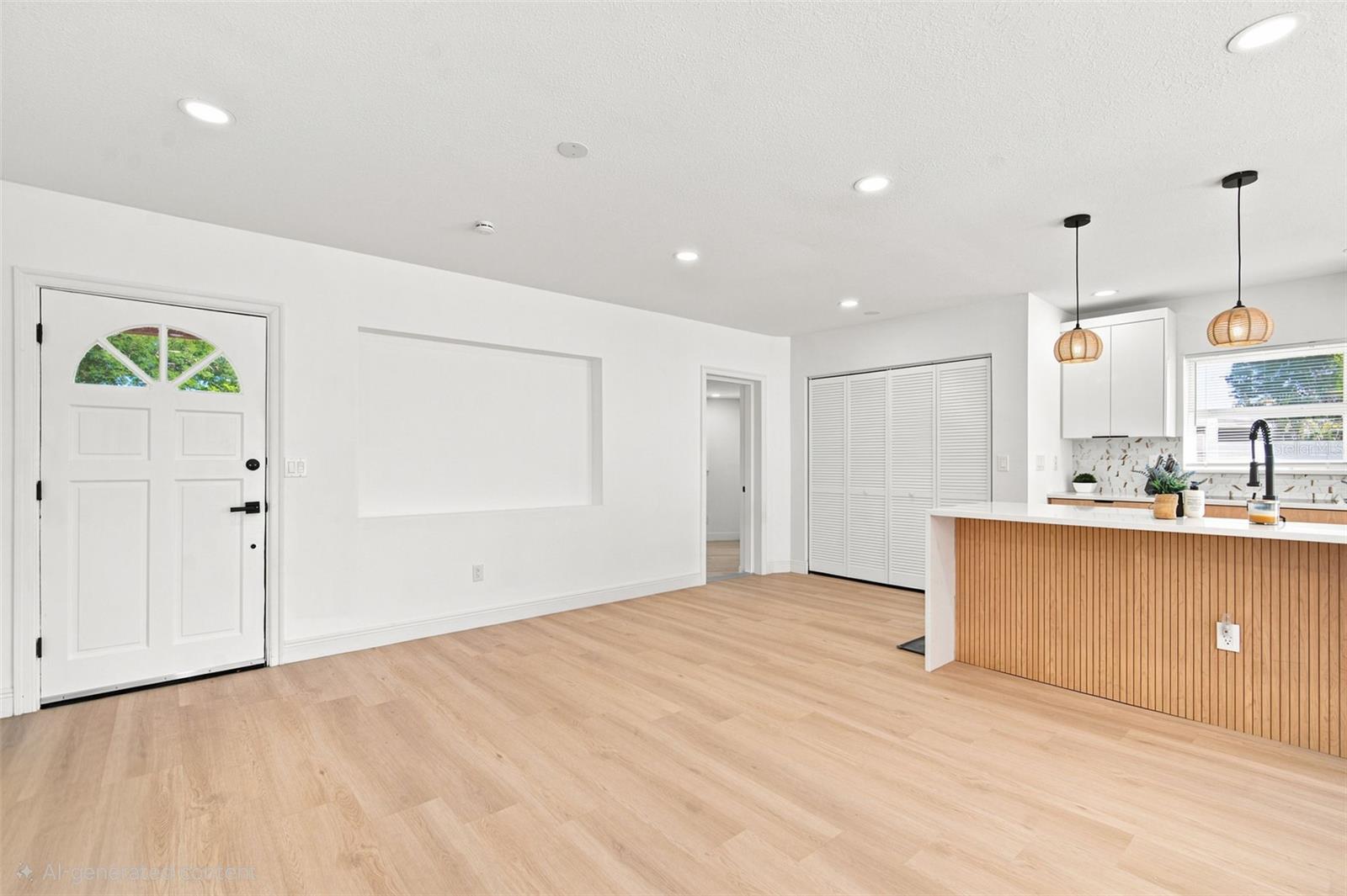 AI used to remove objects. Master Suite 1entry is the door on the far right.
