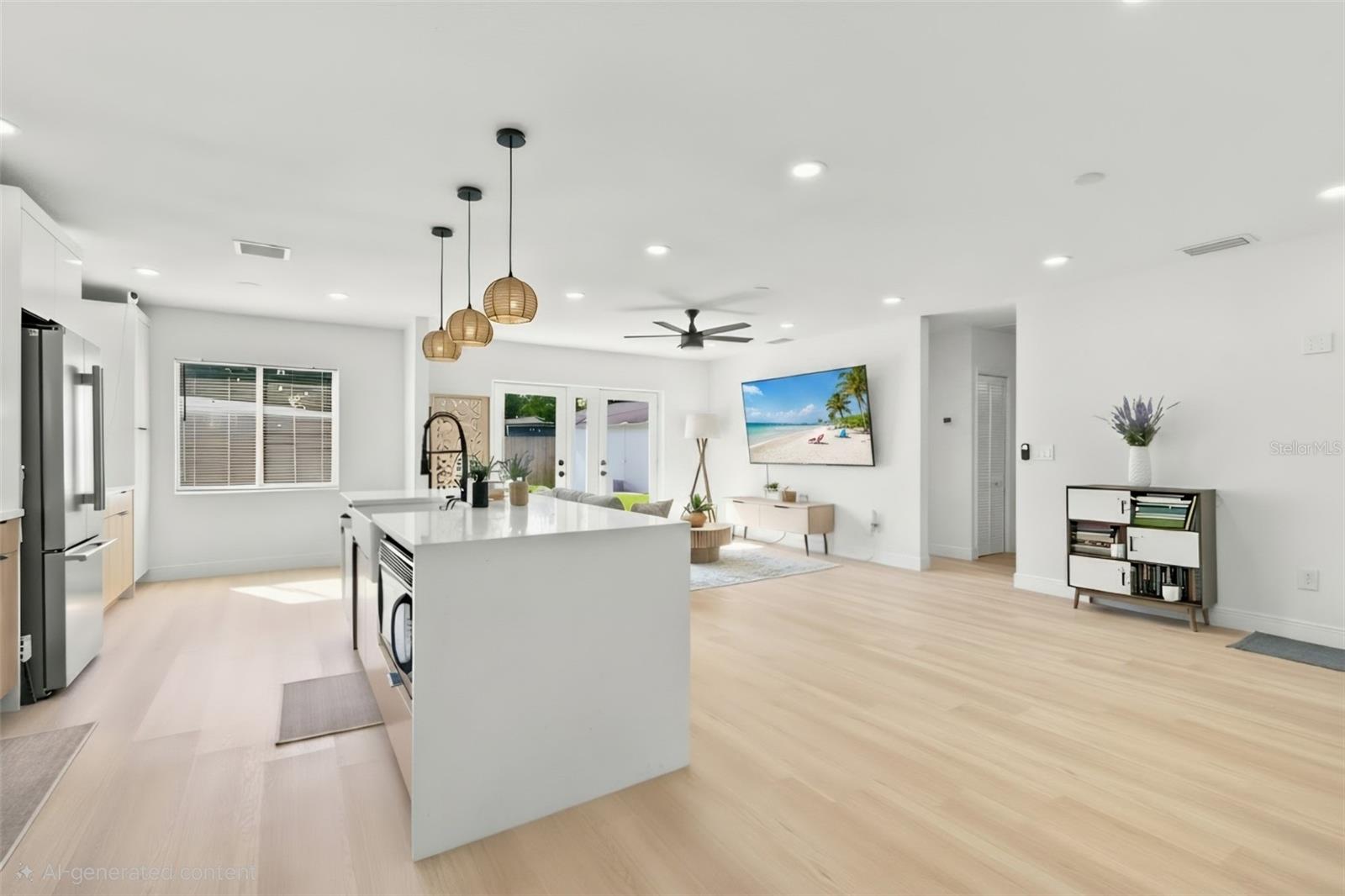 View leaving Master Suite. Hallway entry in background to Bedroom 2, 3 and 4.