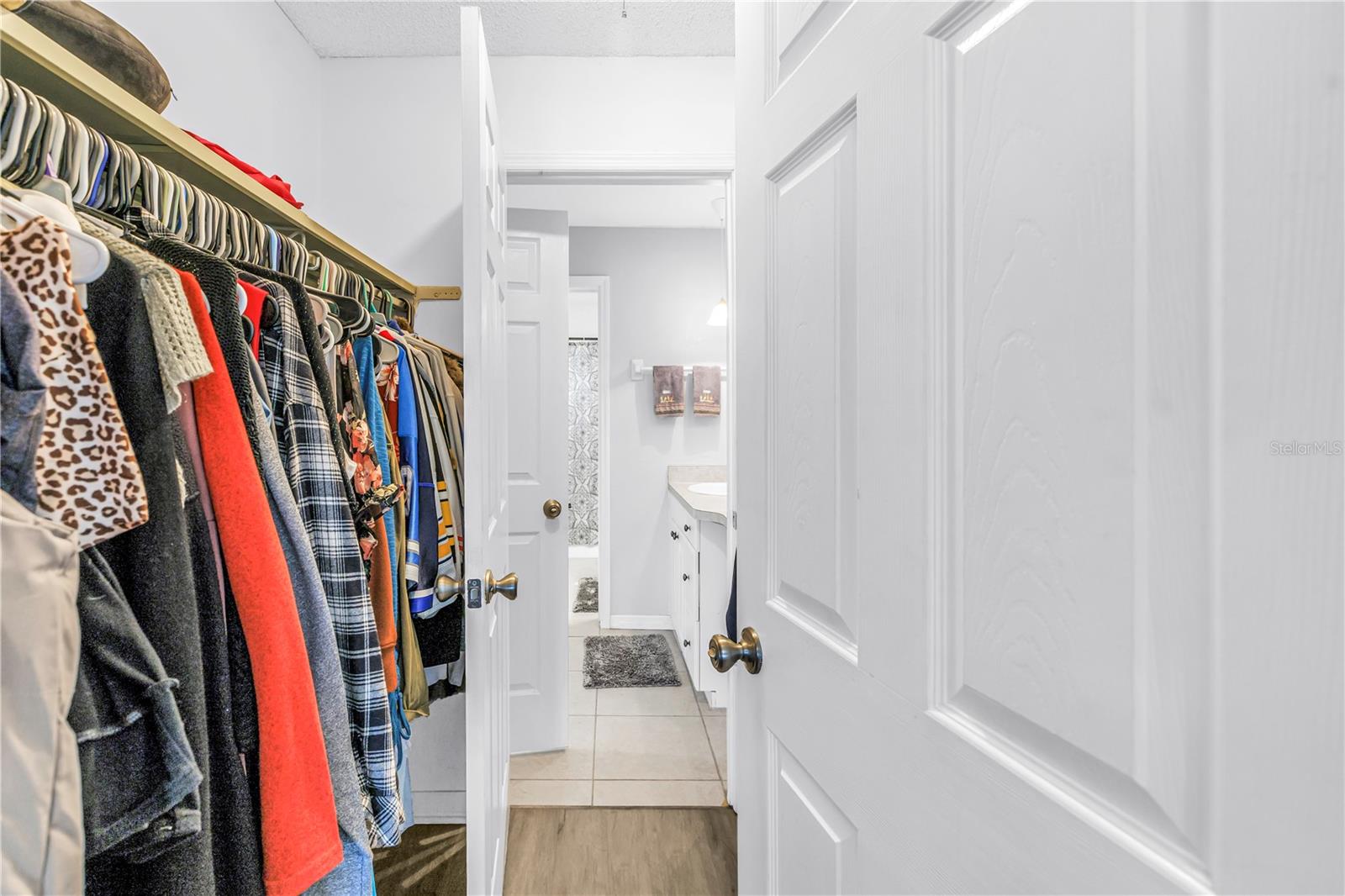 Walk-through closet