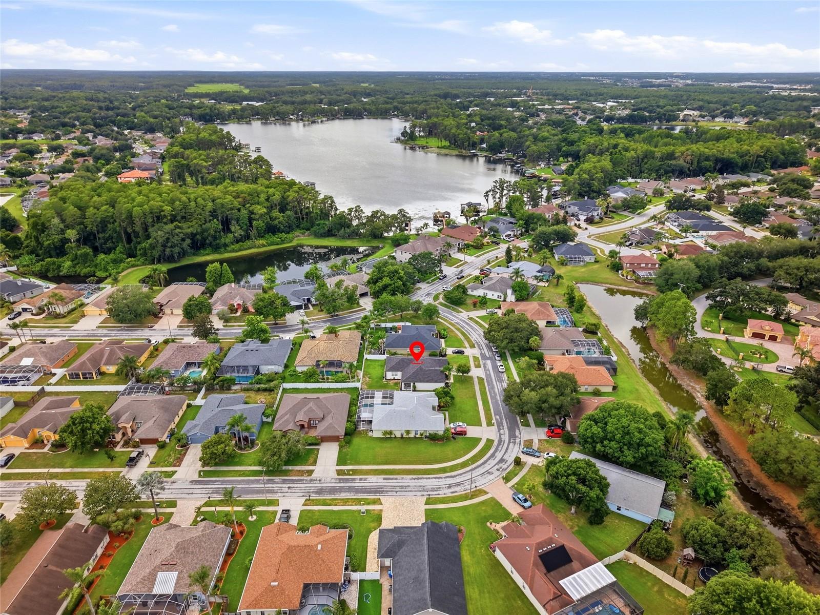 Aerial View of Property & Neighborhood