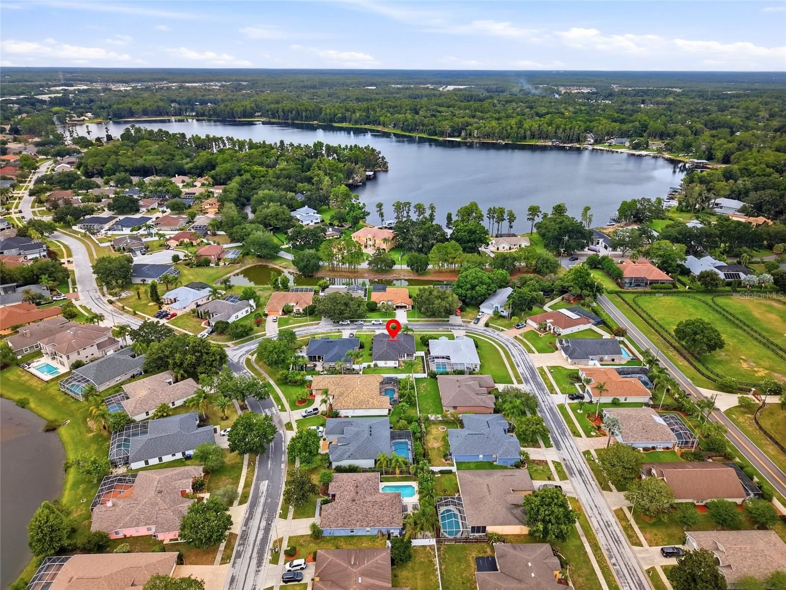 Aerial View of Property & Neighborhood