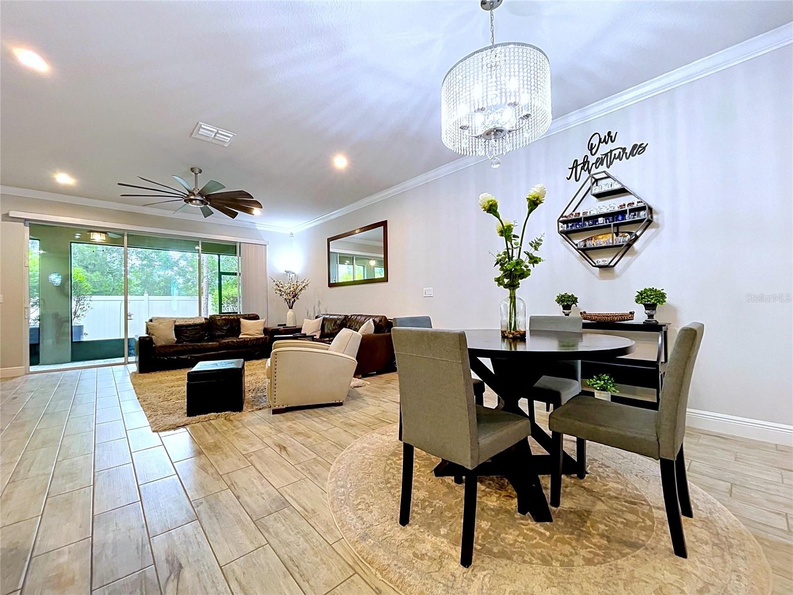 The flowing layout provides flexibility for both casual living and entertaining. Neutral tones, elegant lighting, and generous gathering spaces create a welcoming environment you'll love coming home to.