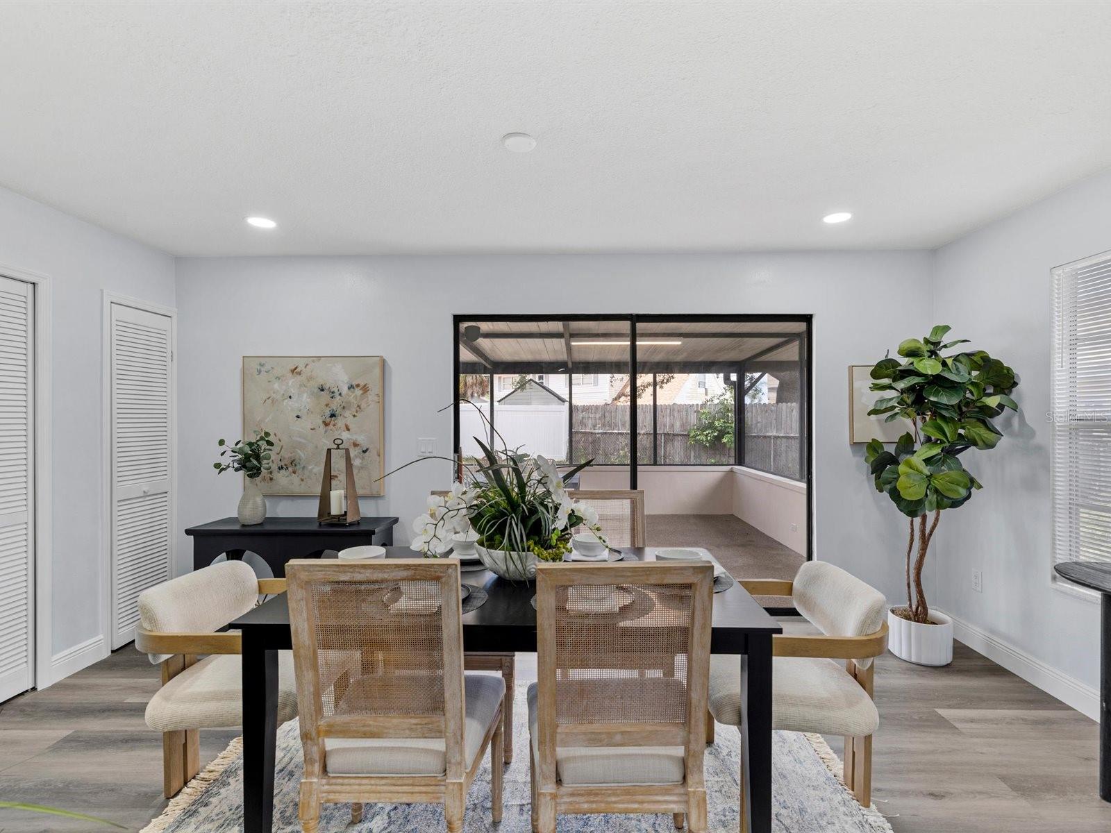 Large Dining Room just off the kitchen