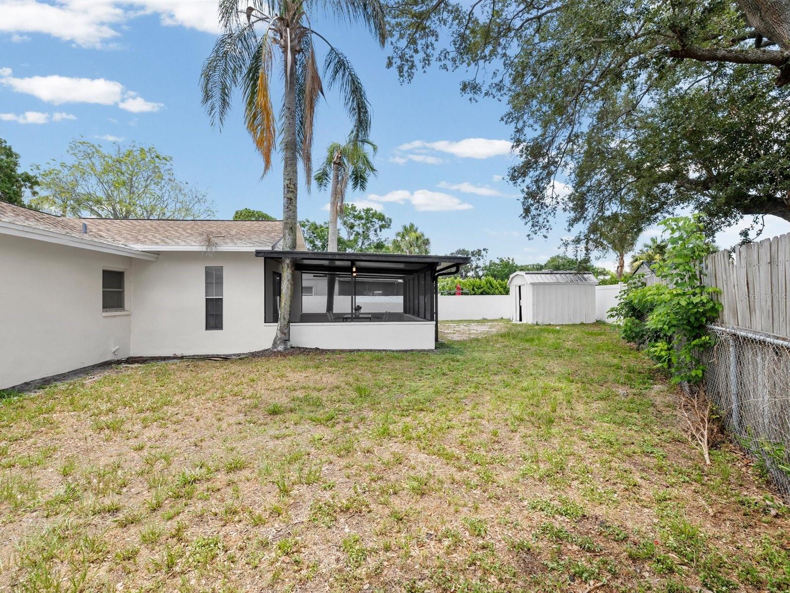 Large, private lot