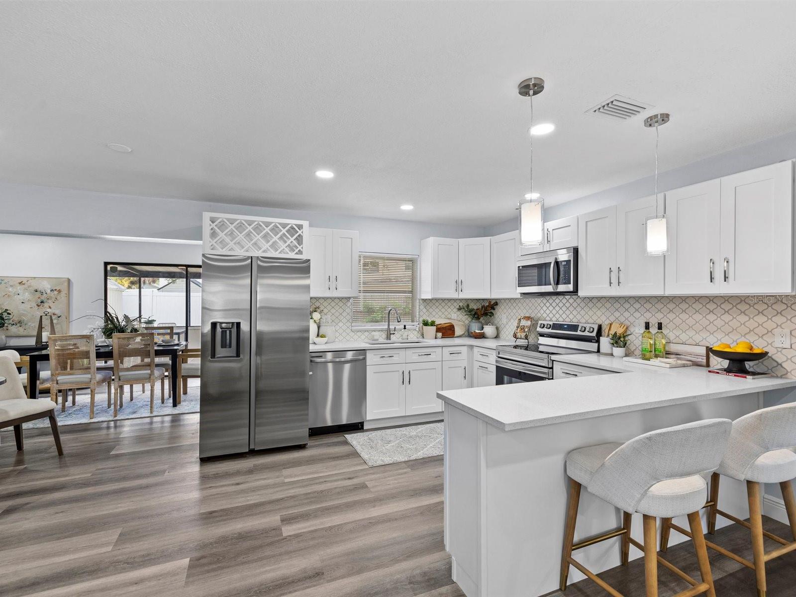 Open concept floorplan