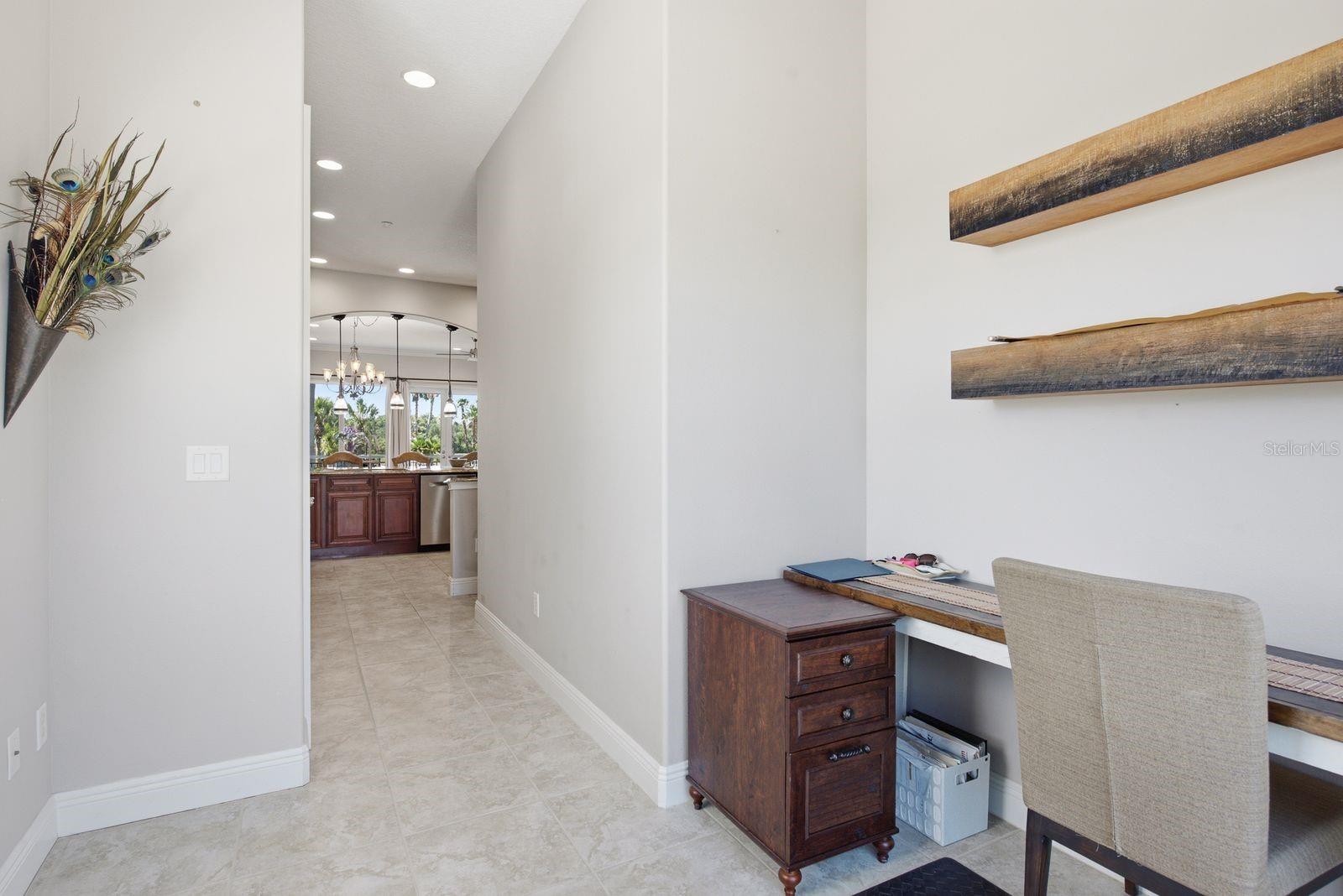Built-in Desk / Home Office Space off Kitchen