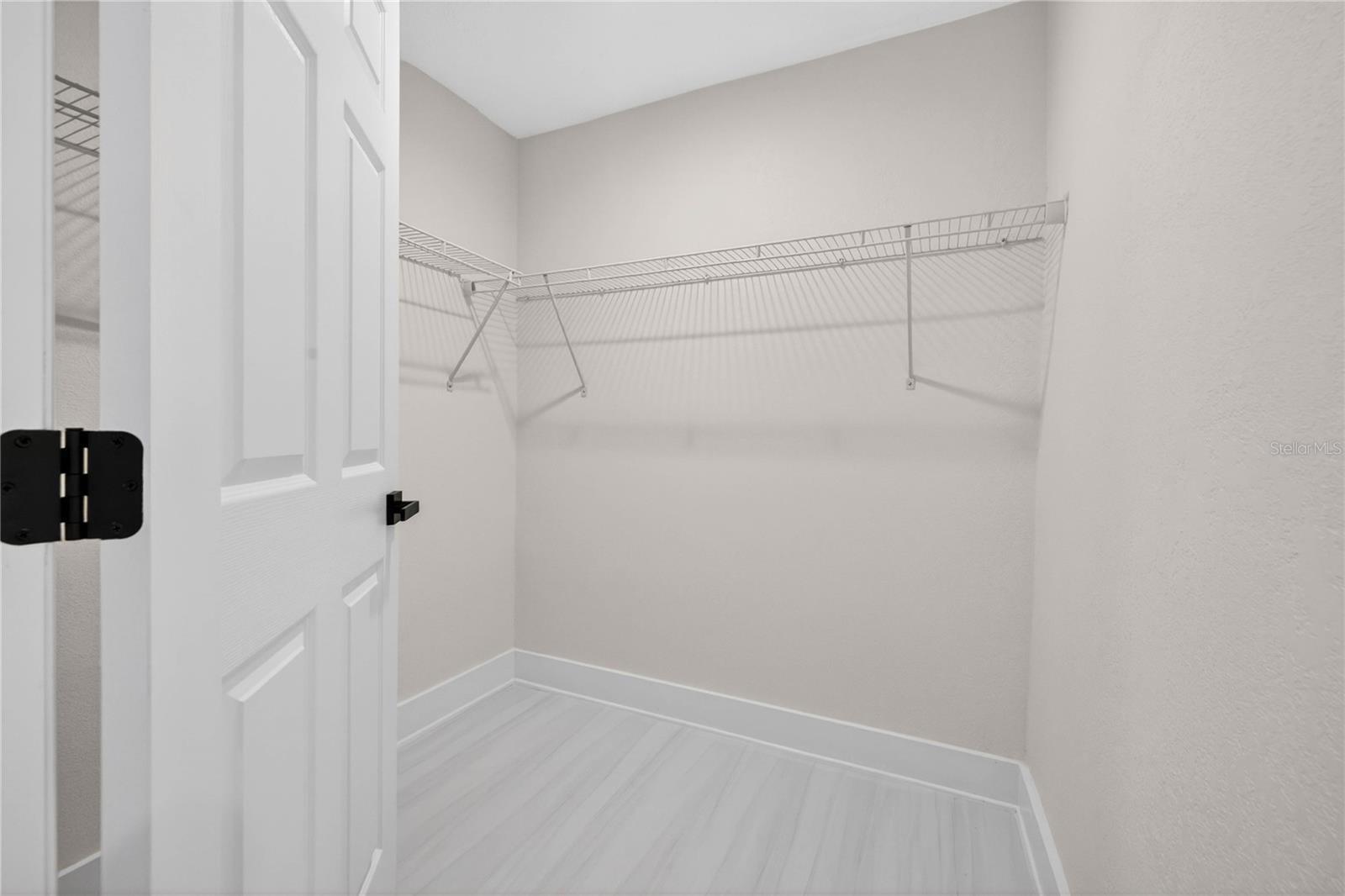 Walk in primary closet
