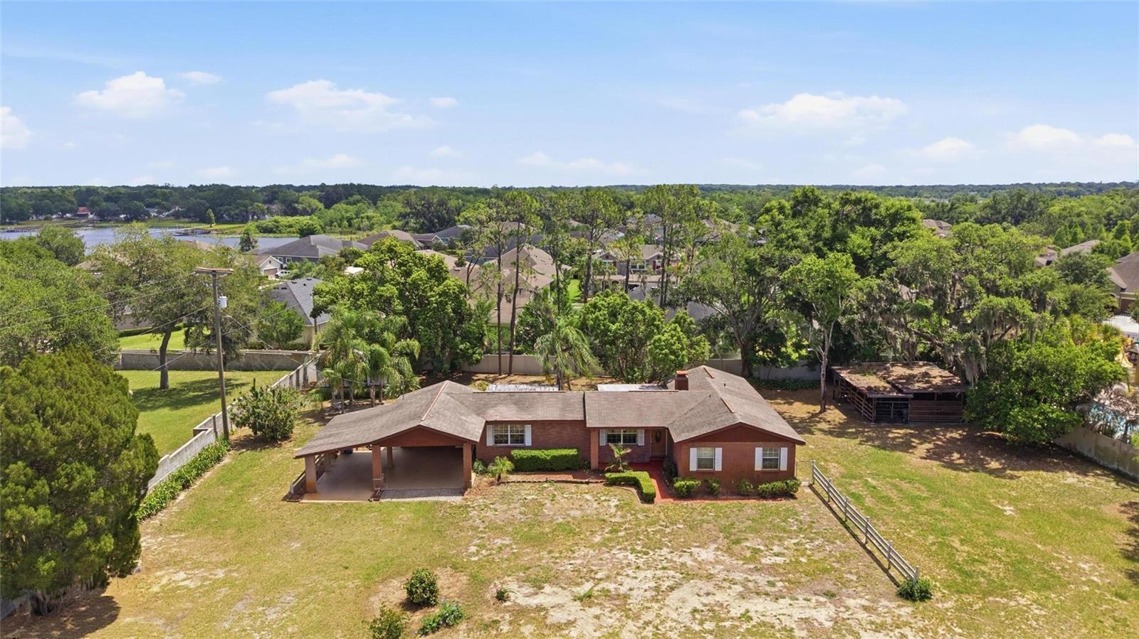 West Side of Property