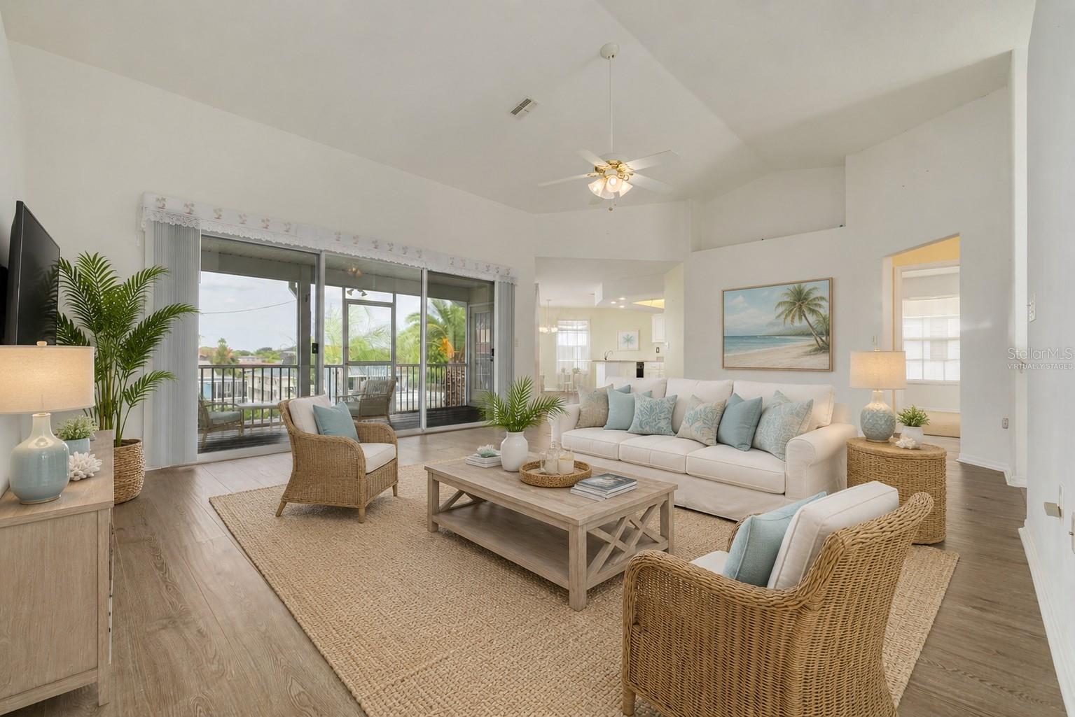 Virtually Staged Living Room V1