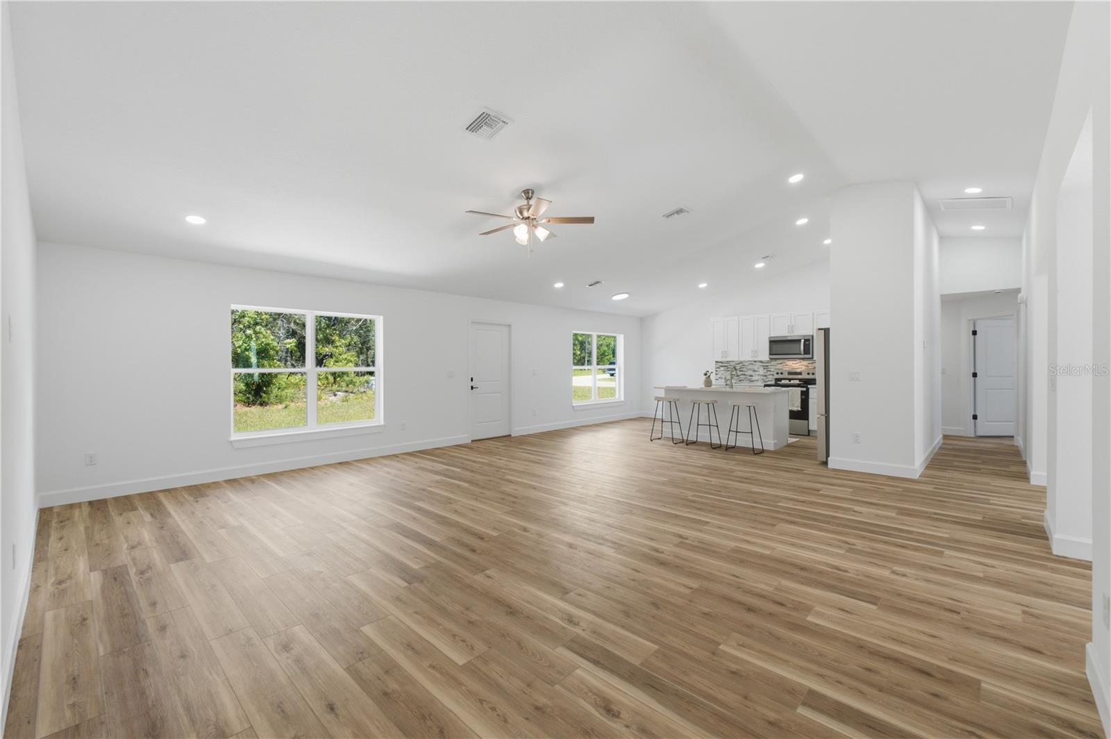 open floor plan