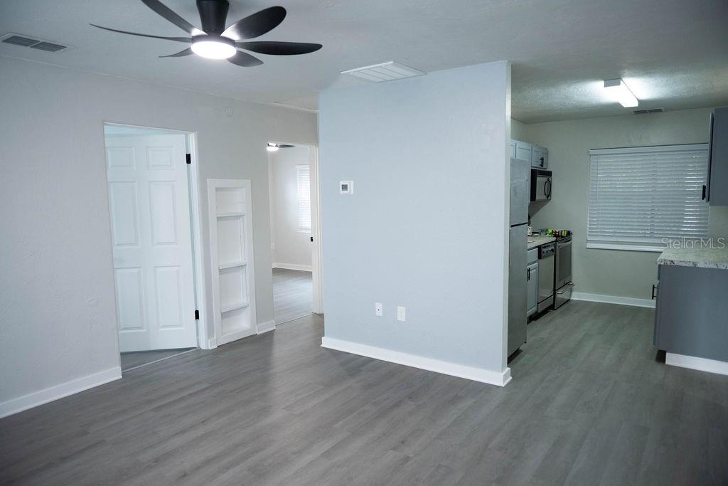 Family room open to Kitchen