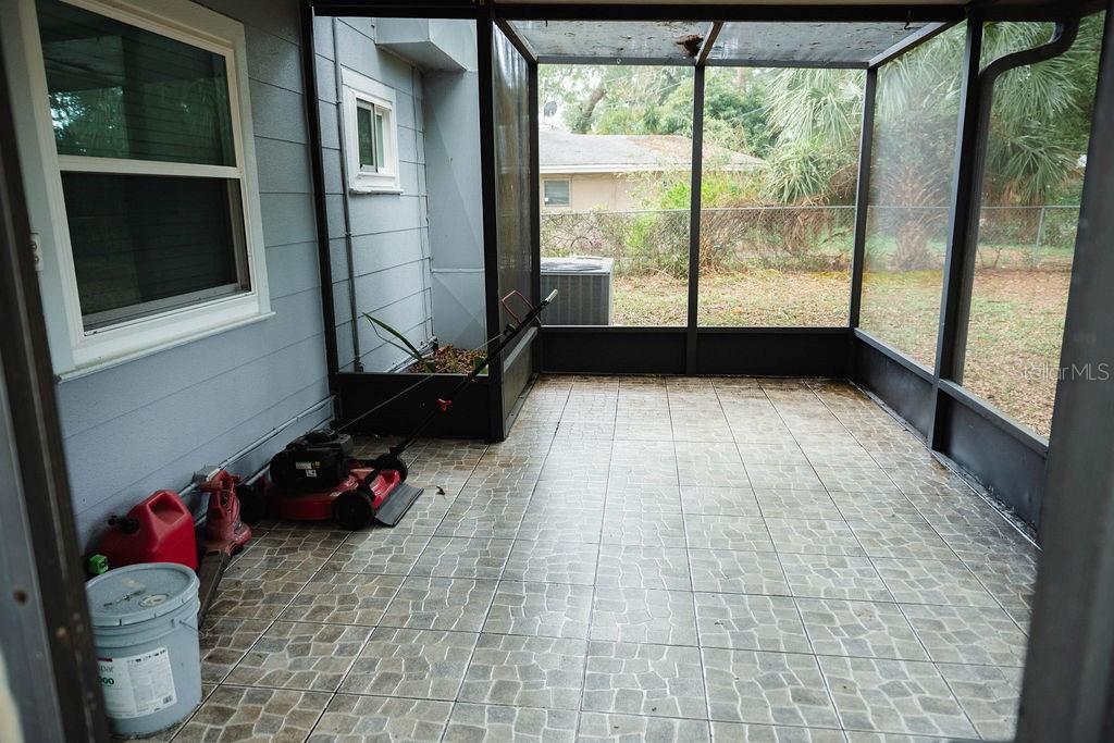 Screened lanai