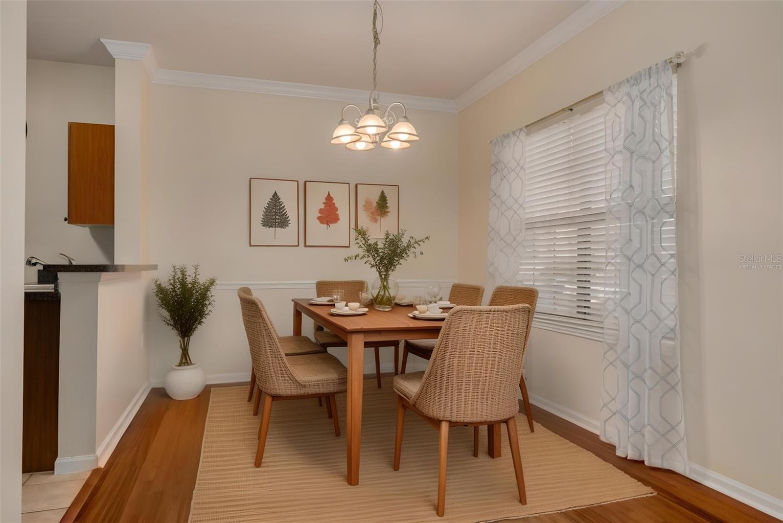Dining Area / Kitchen Bar - Virtually Staged