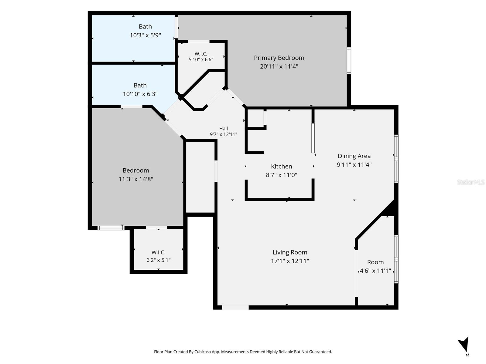 Floor plan with dimensions