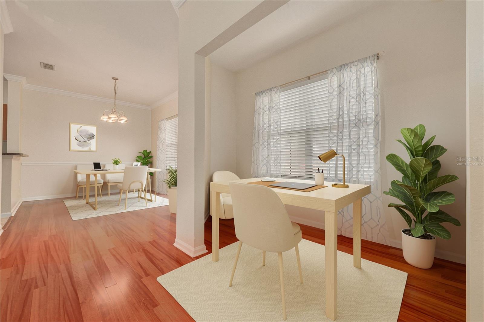 Kitchen and Office Nook - Virtually Staged