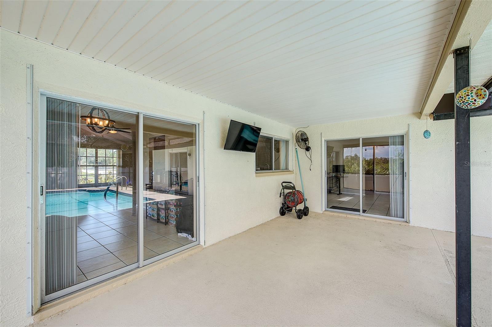 View of pool deck