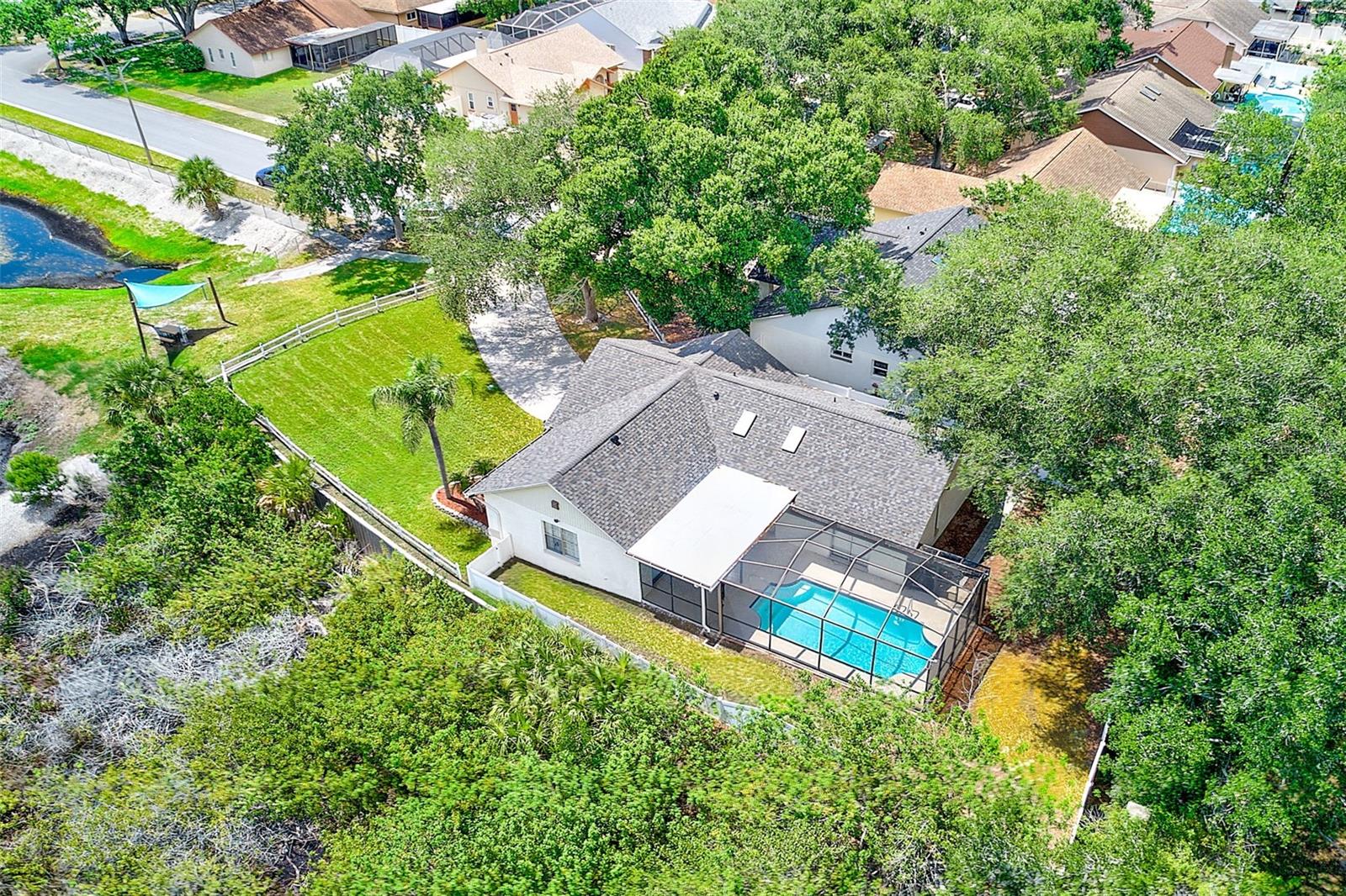 Aerial view of home