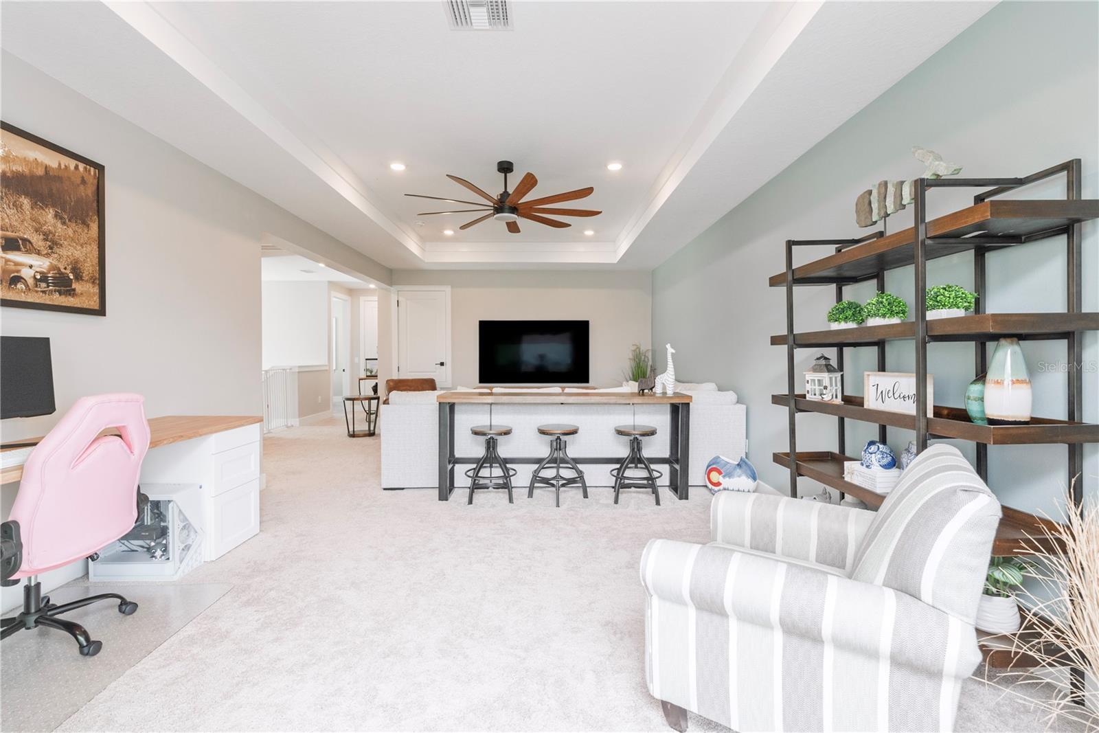Upstairs bonus room.