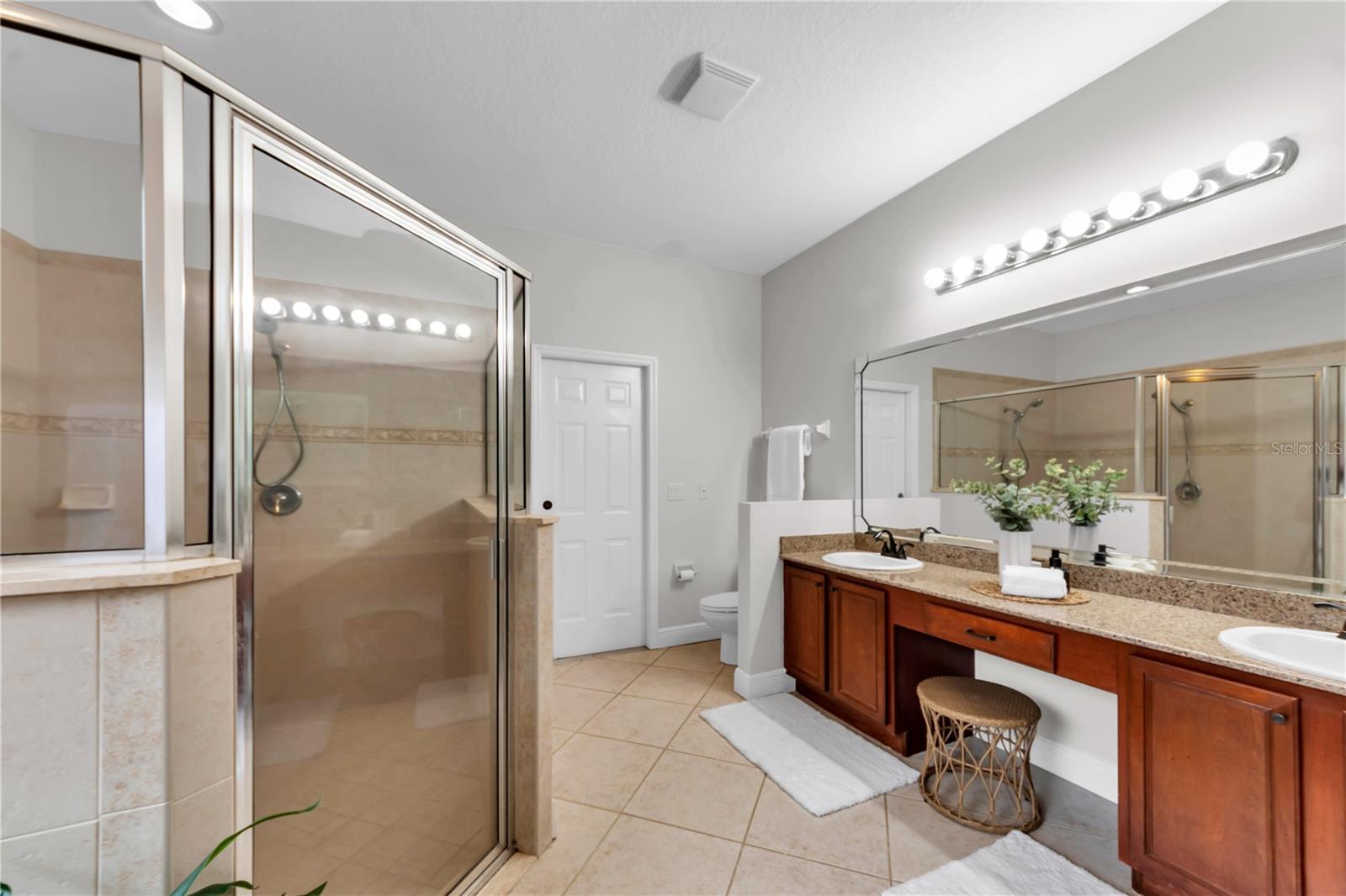 Primary Bathroom with double sinks