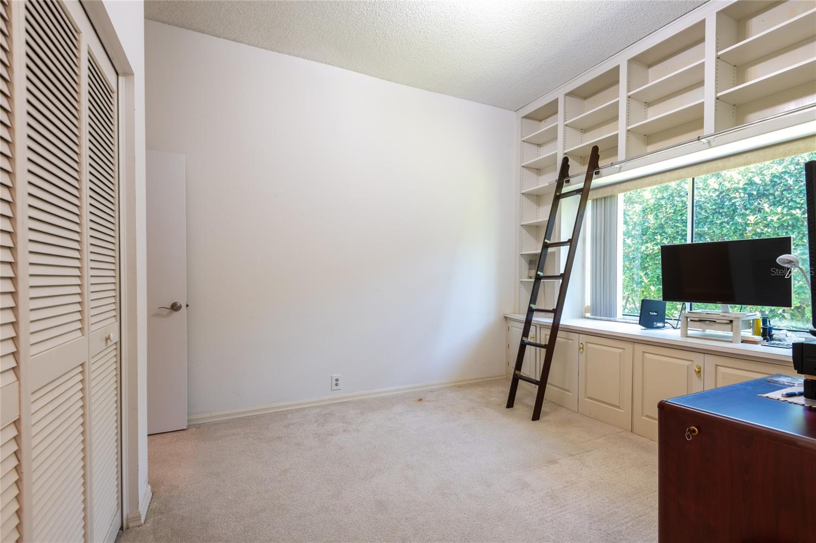 Bedroom 3/Office with library ladder