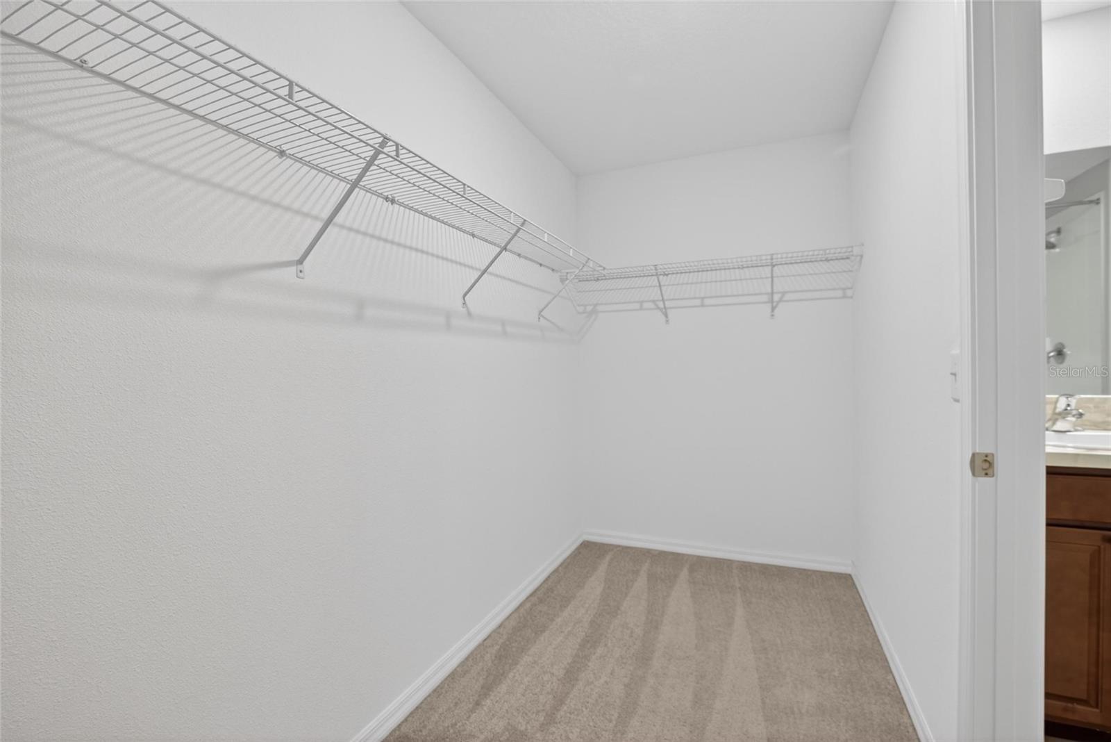 Master walk-in closet