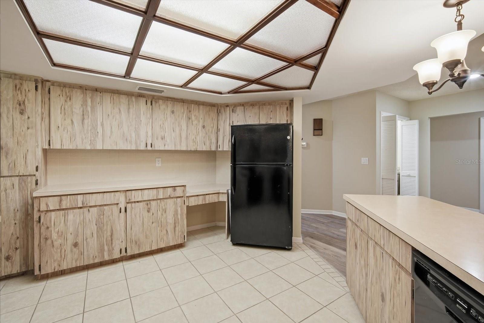 Spacious kitchen with newer appliances and ample storage