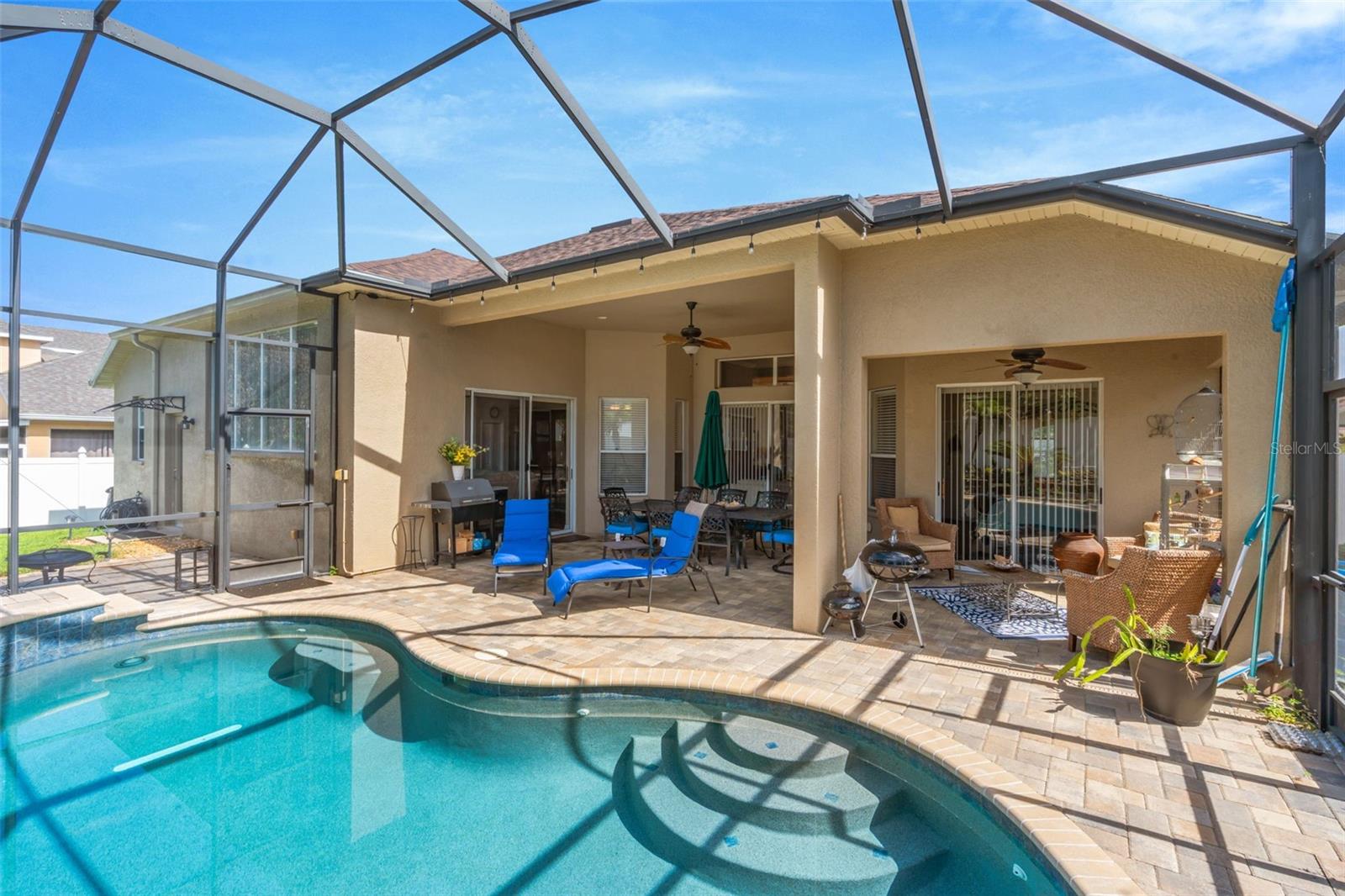 Florida Living Starts Here in this Pool and lanai area