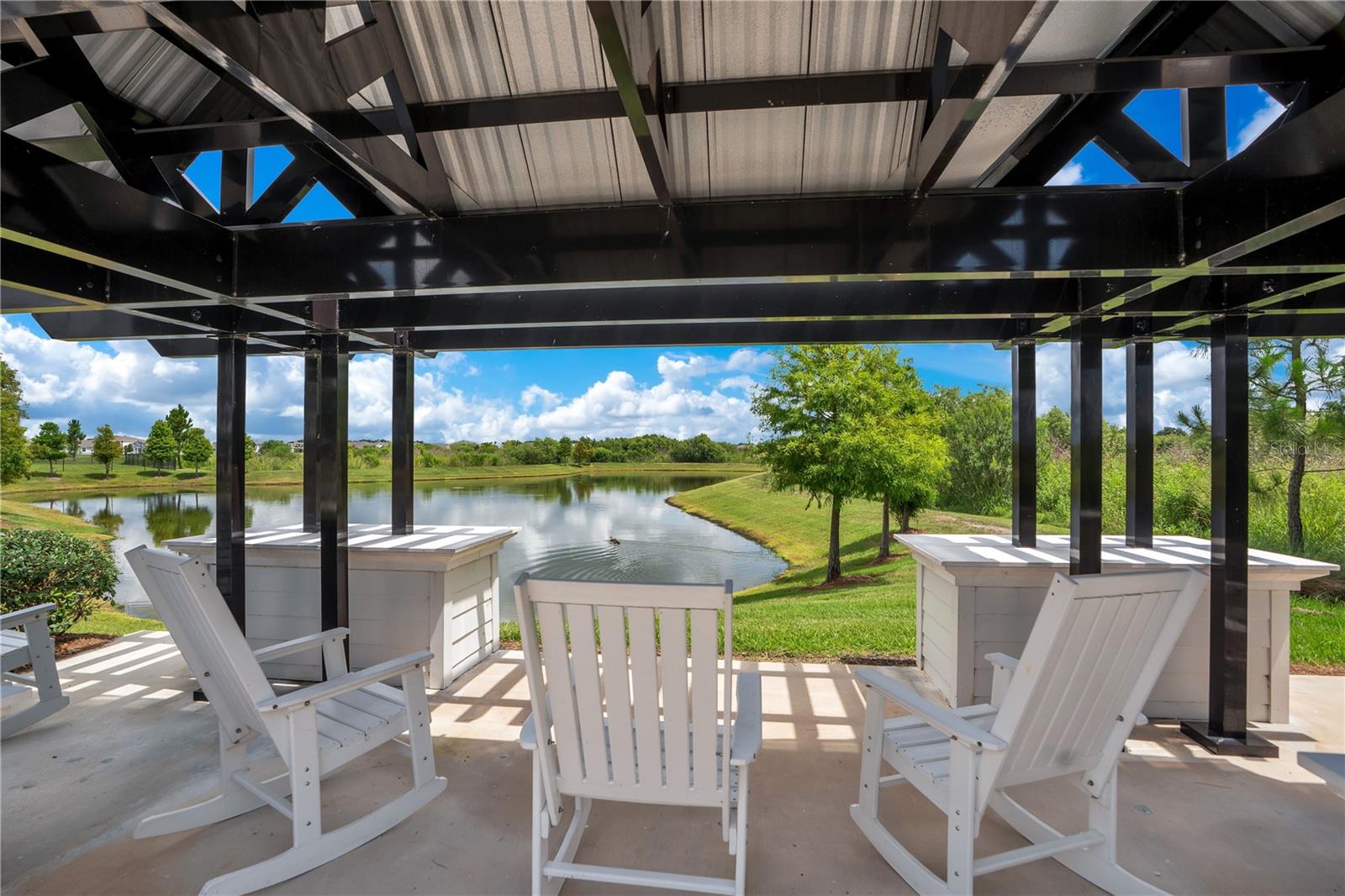 Sitting area with pretty view