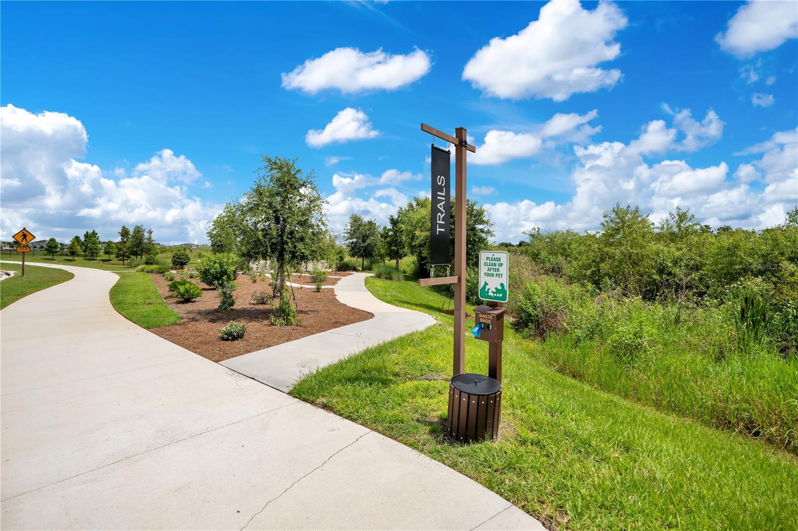 Entrance to trails