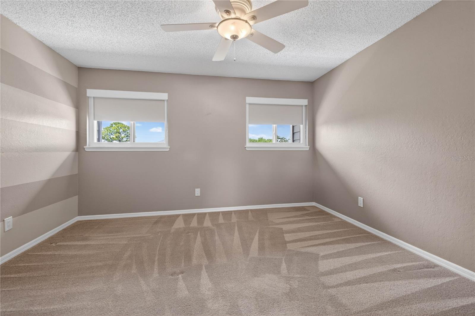 Bedroom 3 w/ custom full blackout shades