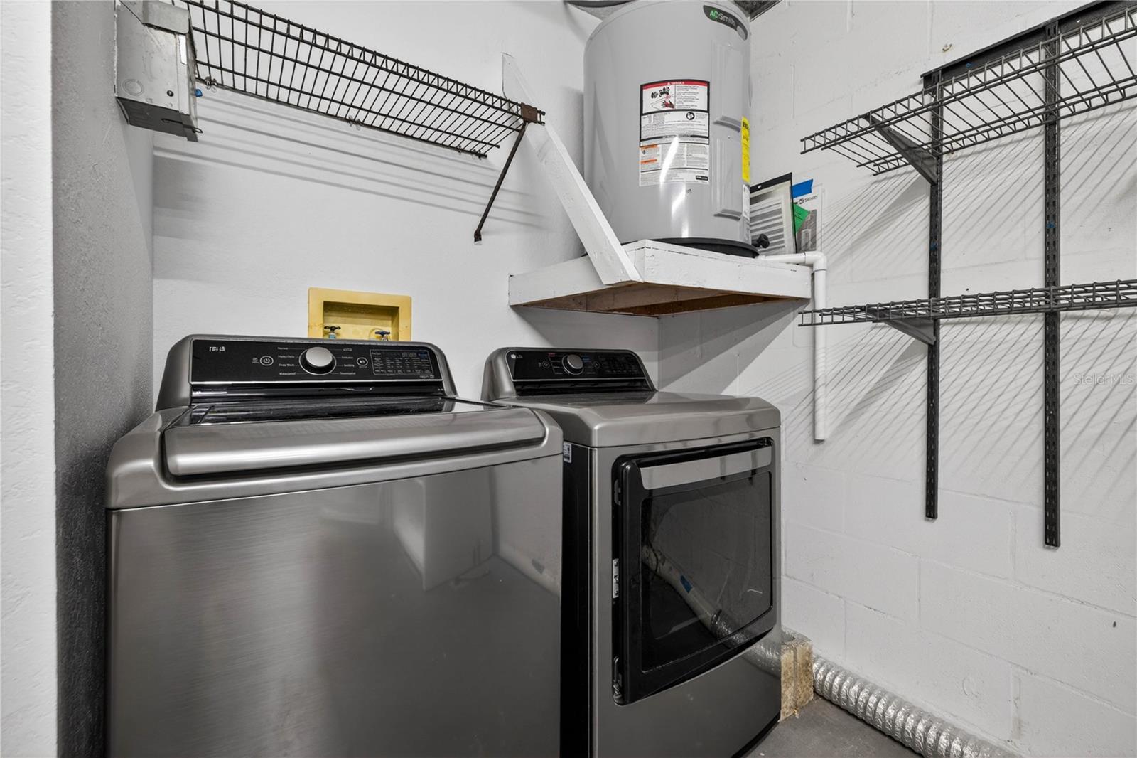 Laundry in garage