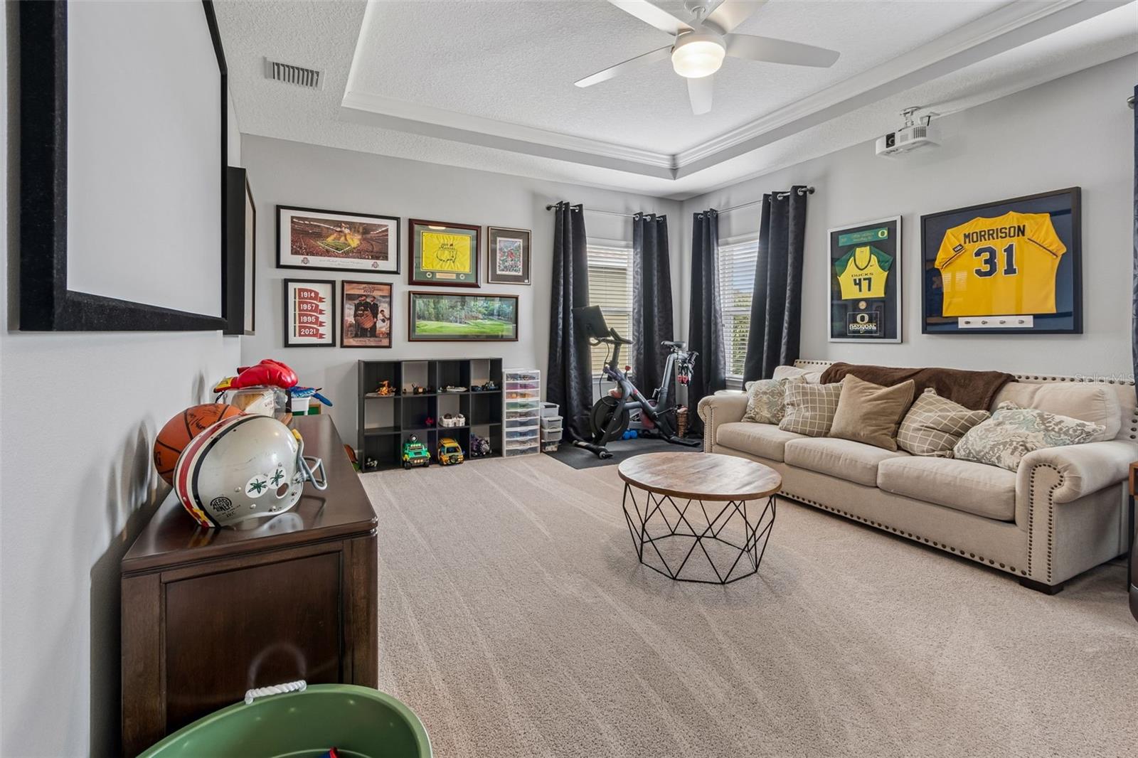 Bonus Room w/ room darkening curtains