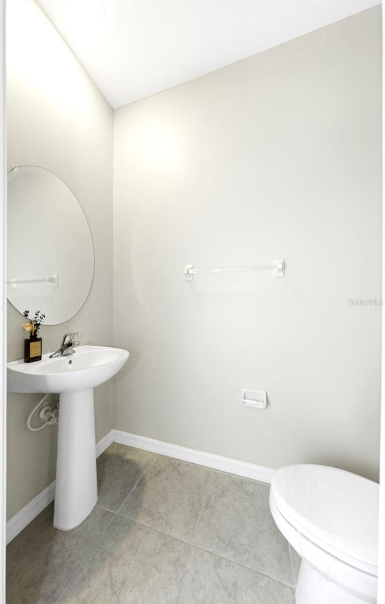 First flood powder room